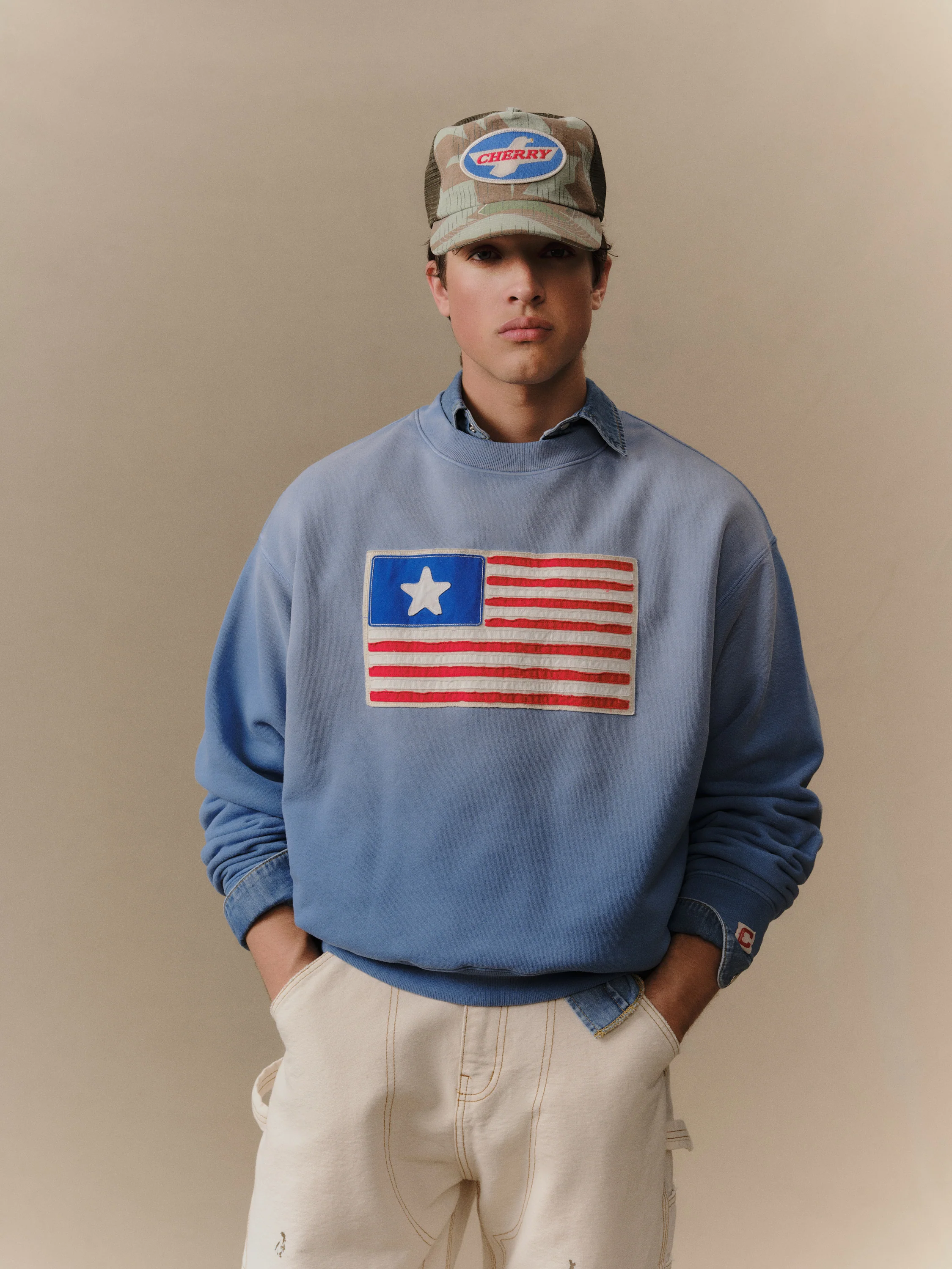 1 Star Crewneck (Steel Blue) - Image 3