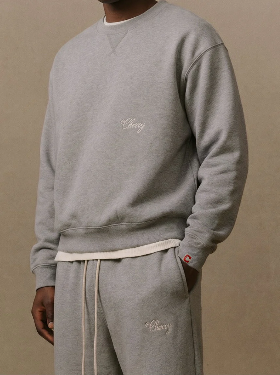 American Classic Crewneck (Heather Grey) - Image 4