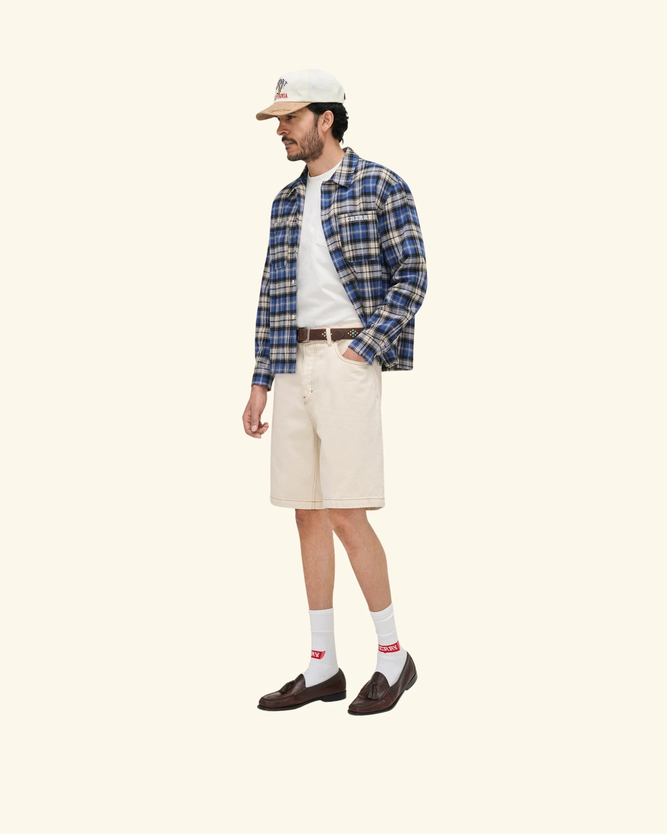 5 Pocket Twill Jorts (Ecru) - Image 13
