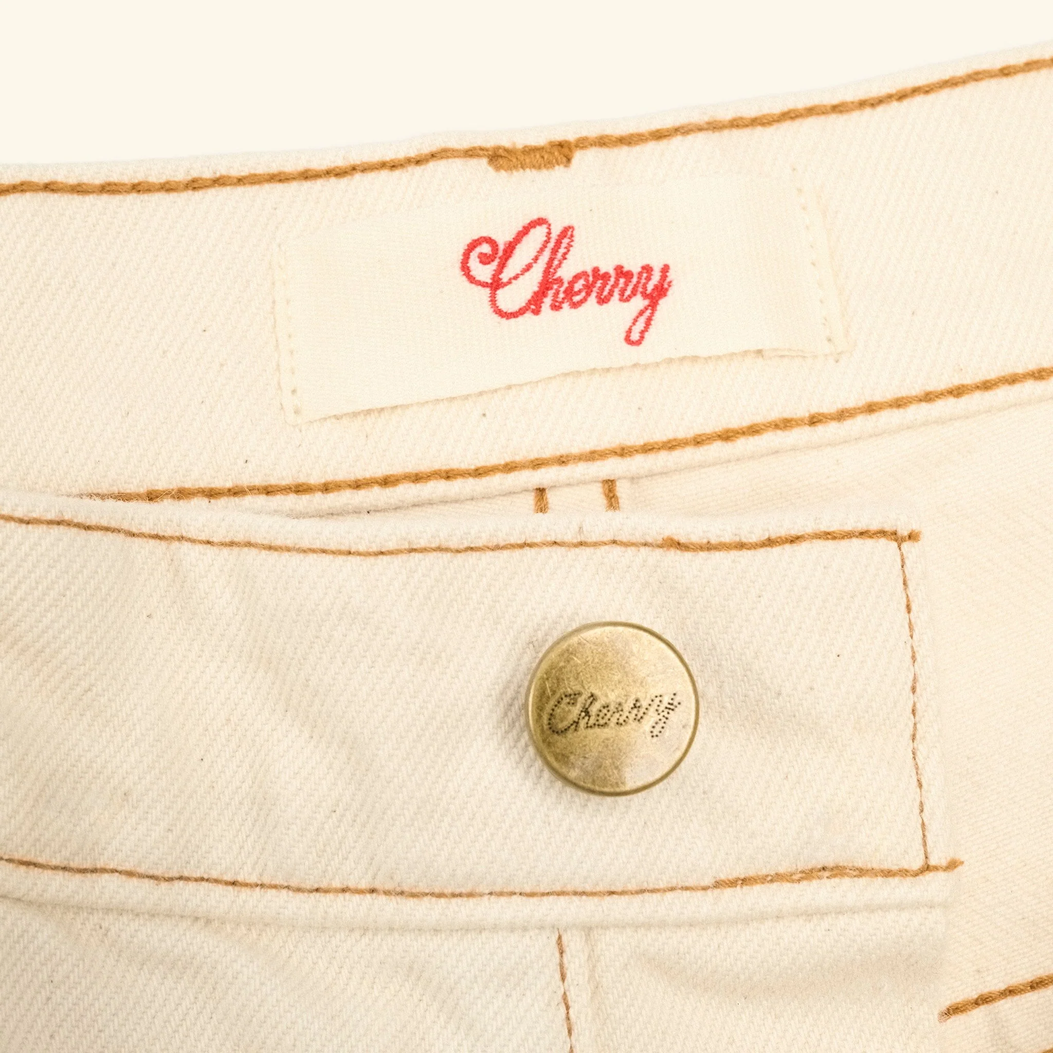 5 Pocket Twill Jorts (Ecru) - Image 6