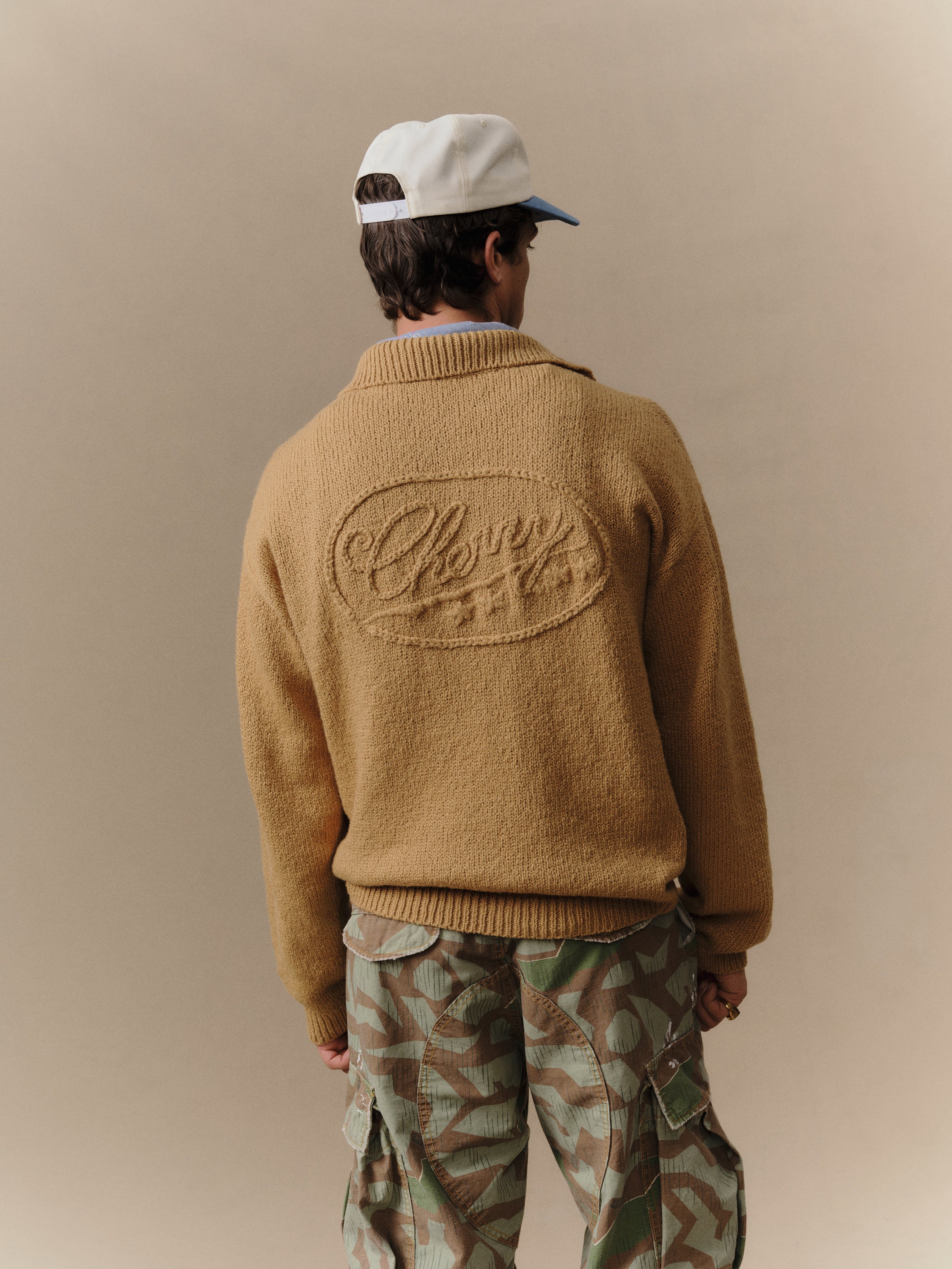 5 Star Henley Knit Crew (Desert Tan) - Image 4