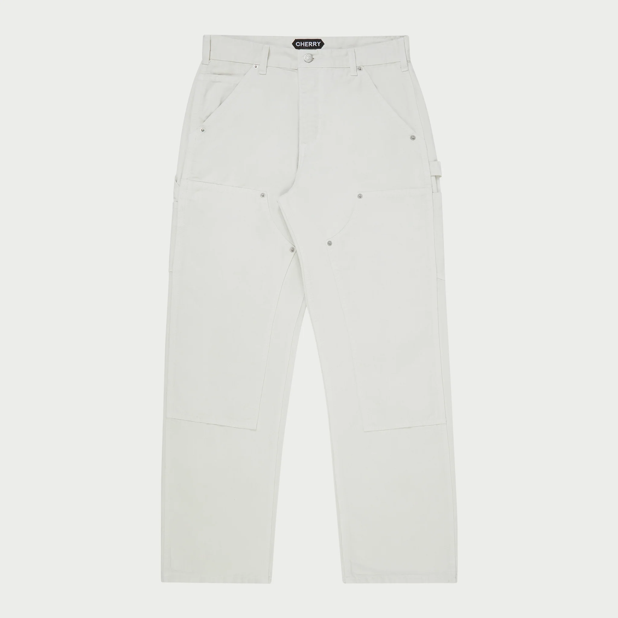 Classic Canvas Double Knee (White)