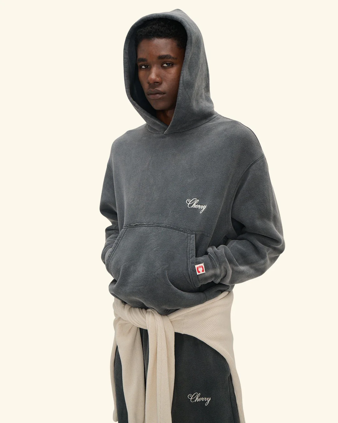 American Classic Hoodie (Sun Faded Black) - Image 5