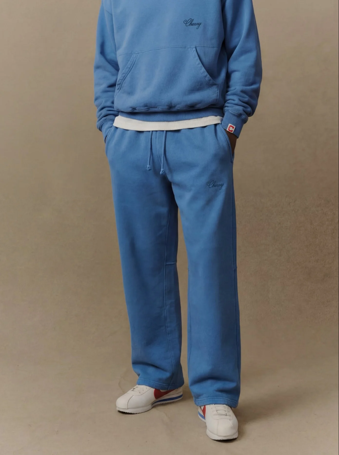 American Classic Parachute Sweatpants (Steel Blue) - Image 6