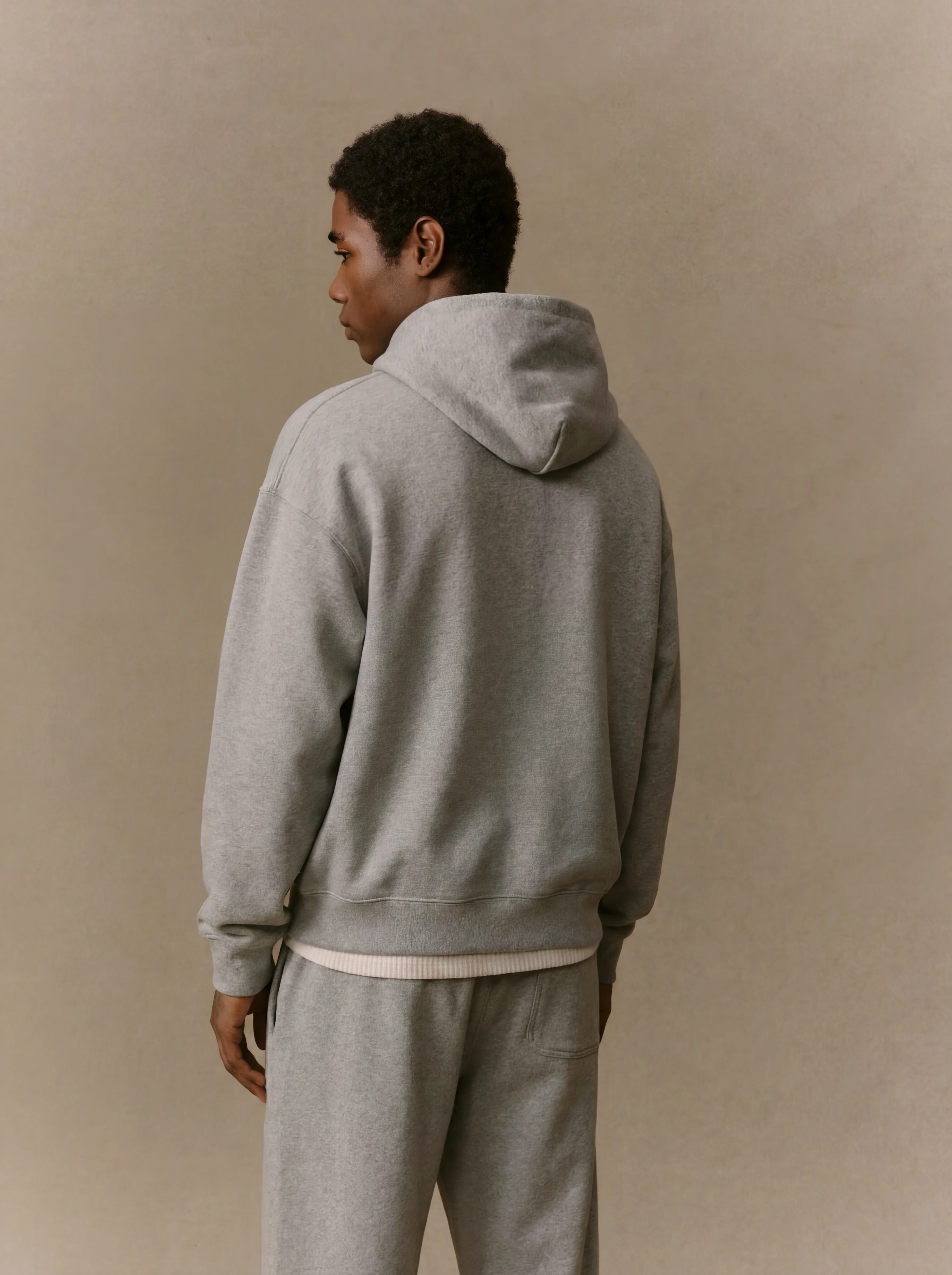 American Classic Pullover Hoodie (Heather Grey) - Image 4