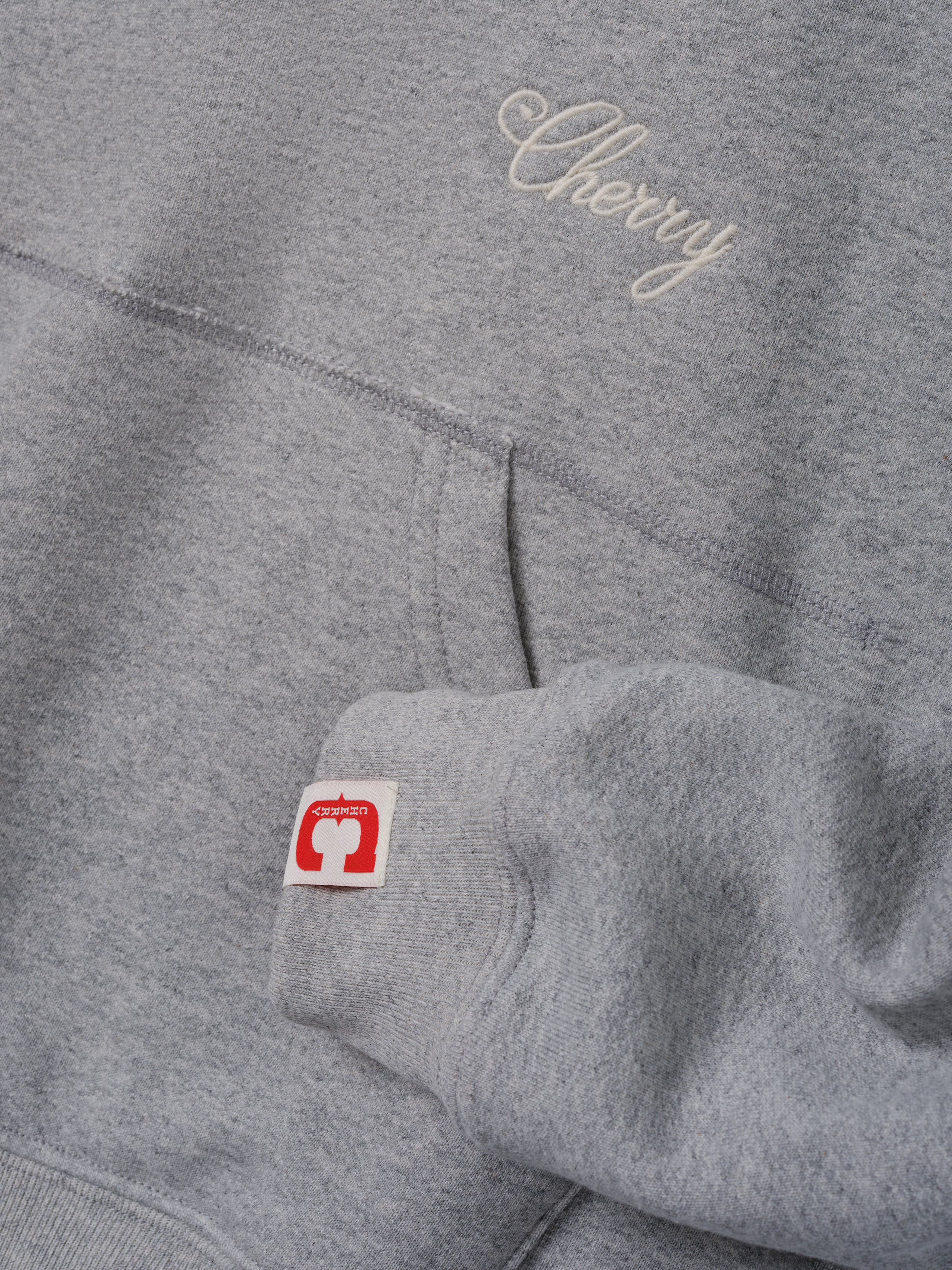 American Classic Pullover Hoodie (Heather Grey) - Image 5