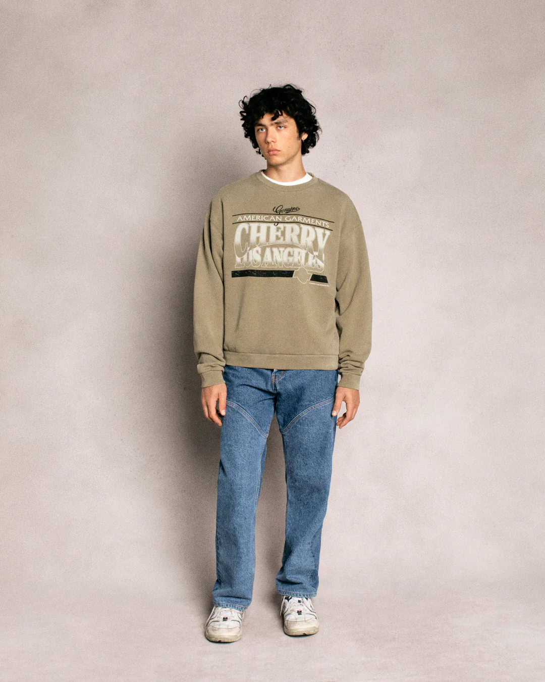 American Garments Crewneck (Olive) - Image 3