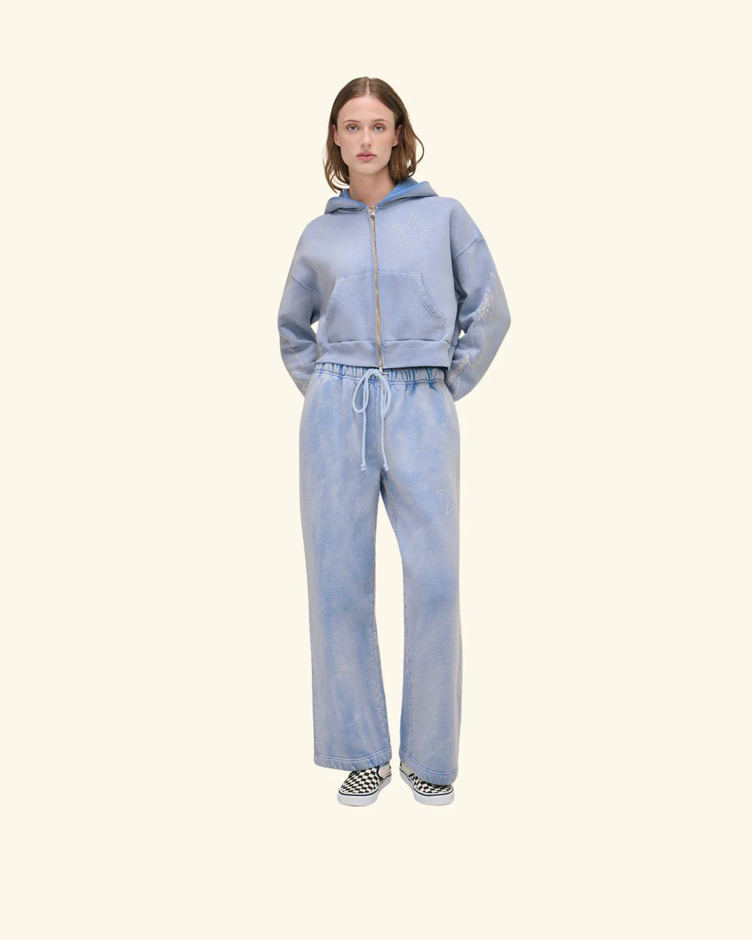 American Star Women's Sweatpants (Sun Faded Blue) - Image 3
