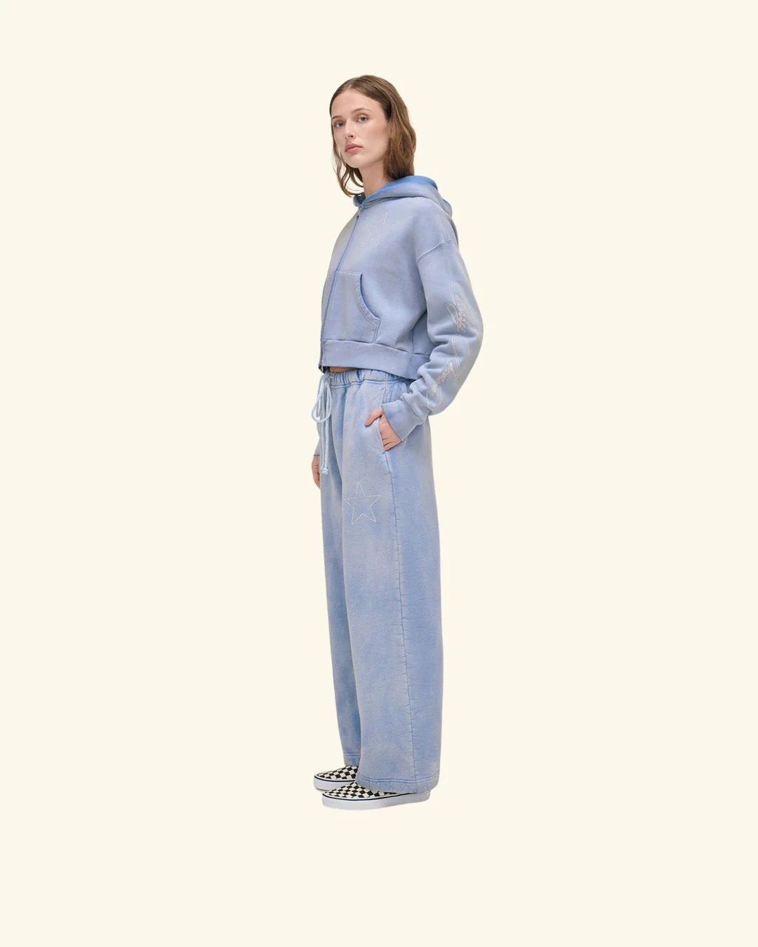 American Star Women's Sweatpants (Sun Faded Blue) - Image 5