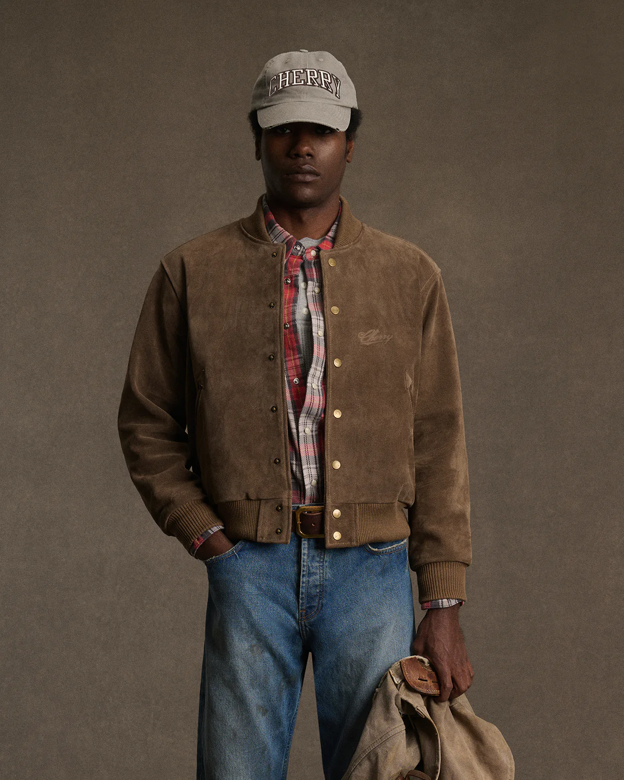 Applique 6 Panel Hat (Grey) - Image 2