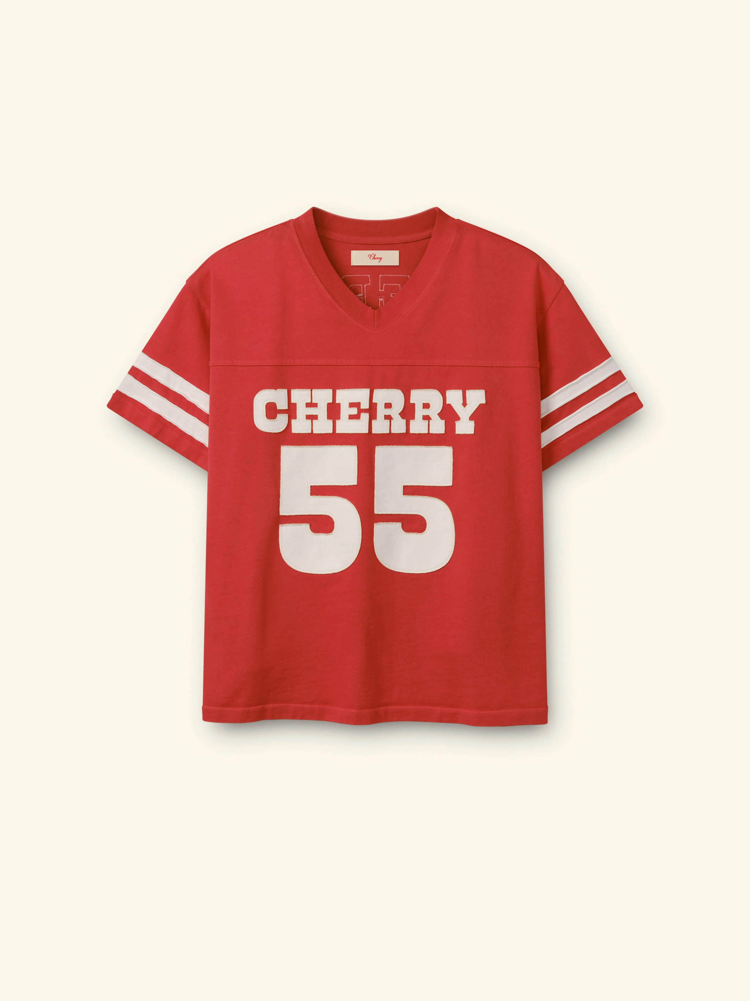 Appliqué Football Jersey (Tomato)