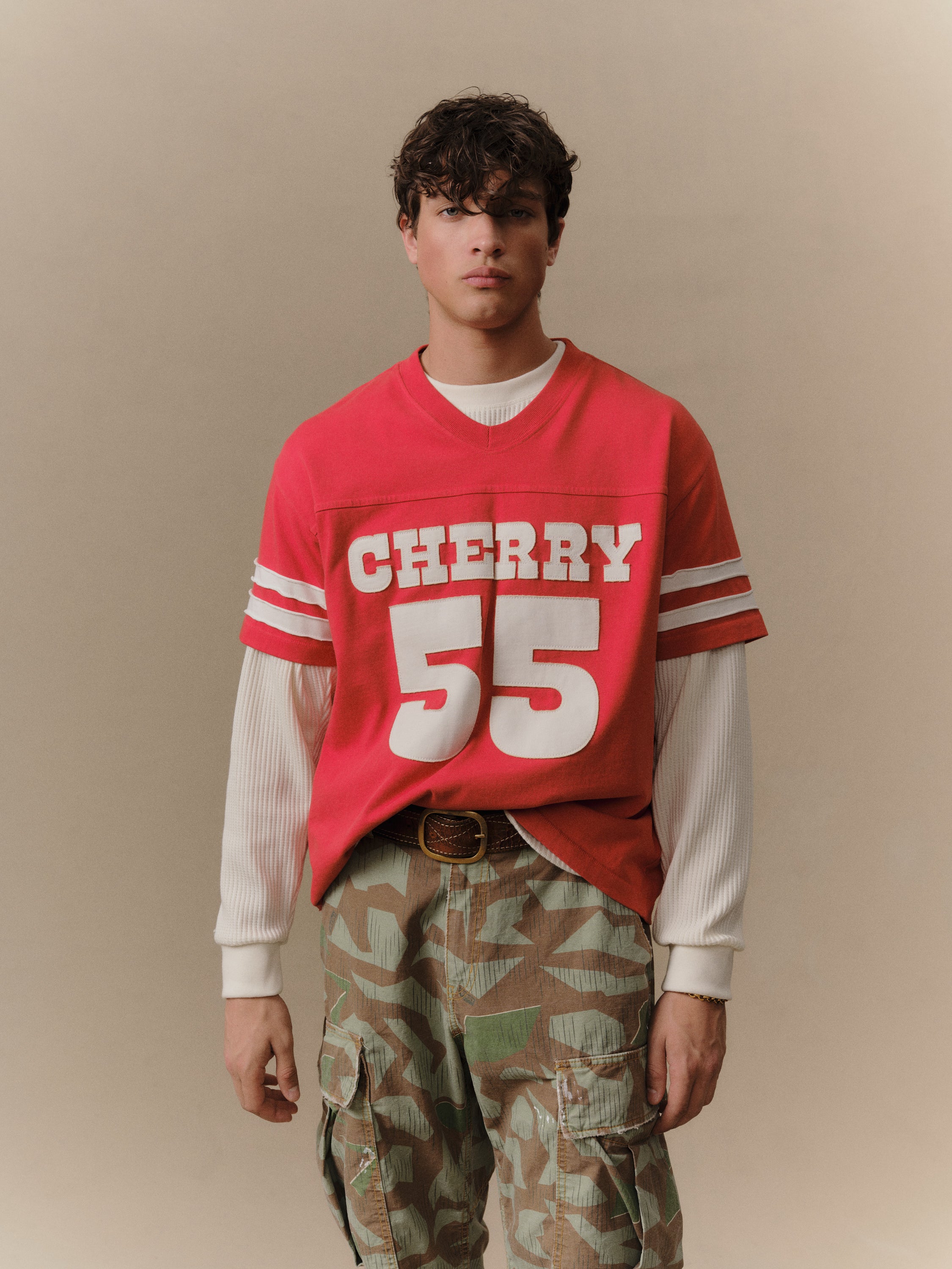 Appliqué Football Jersey (Tomato) - Image 2