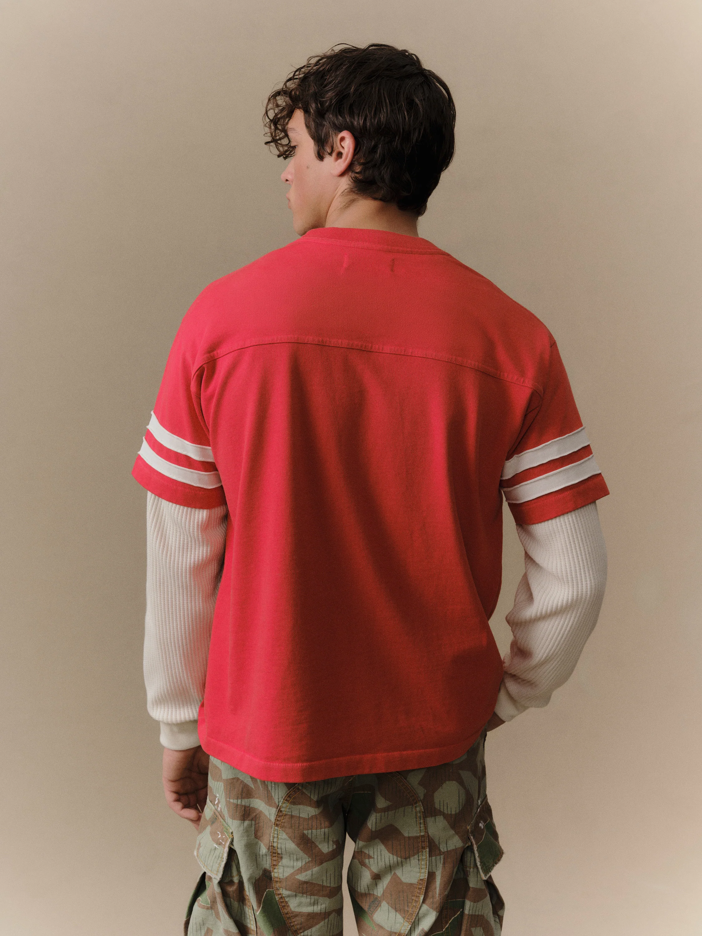 Appliqué Football Jersey (Tomato) - Image 4