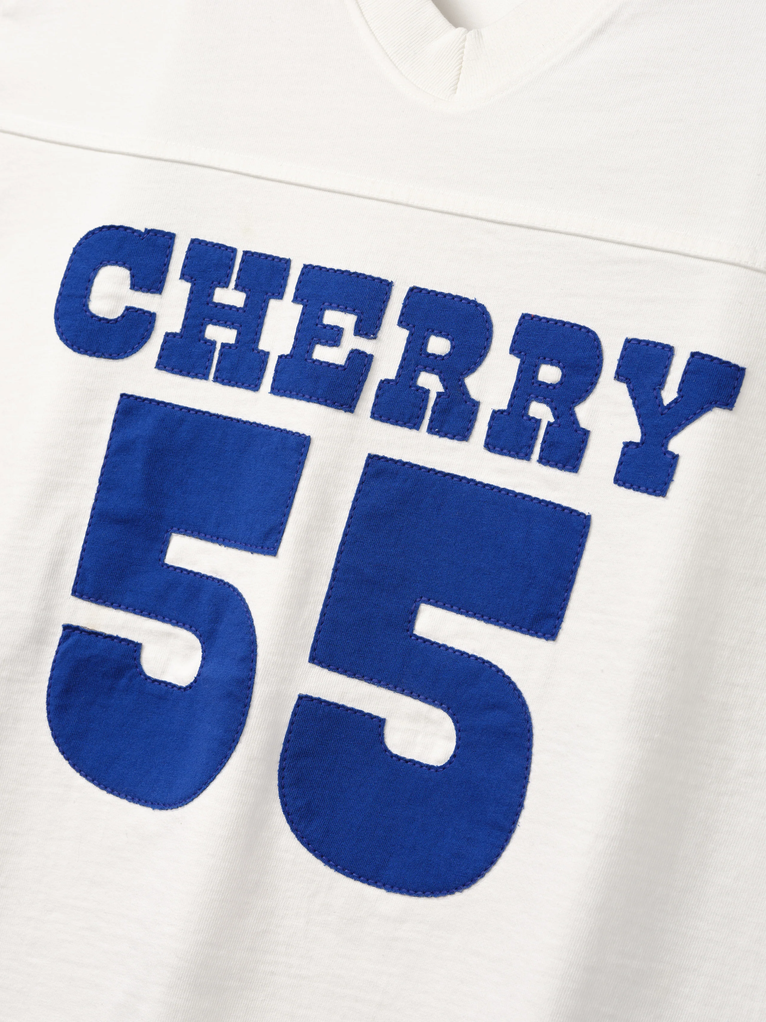 Appliqué Football Jersey (Vintage White) - Image 6