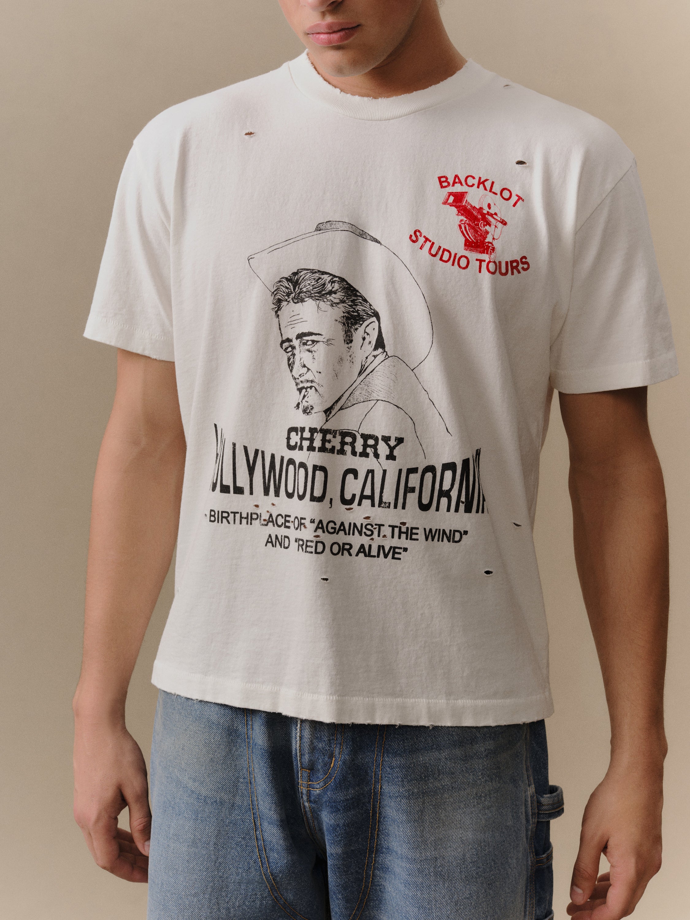 Back Lot Classic T-Shirt (Vintage White) - Image 3