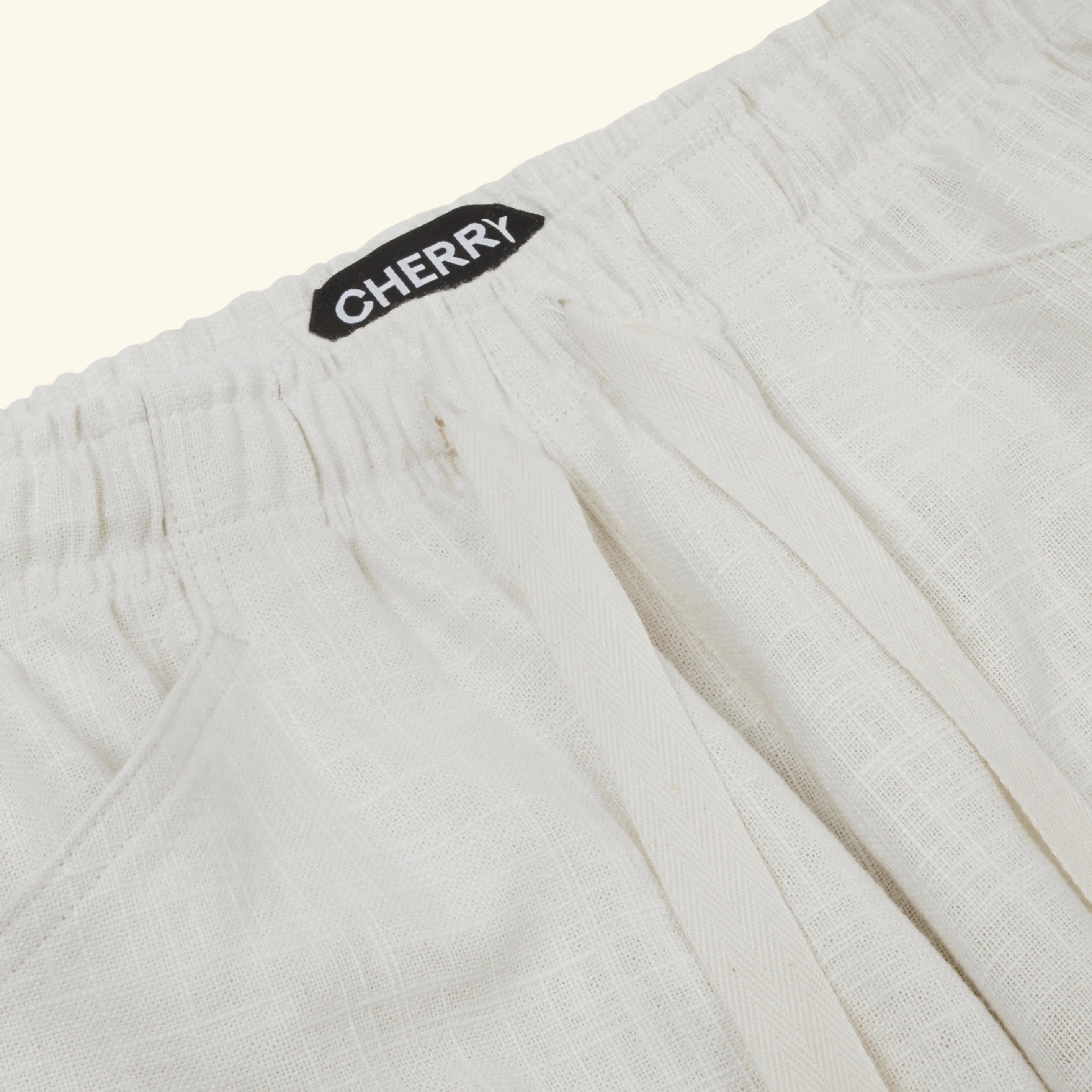 Baja Linen Cargo Pants (White) - Image 5