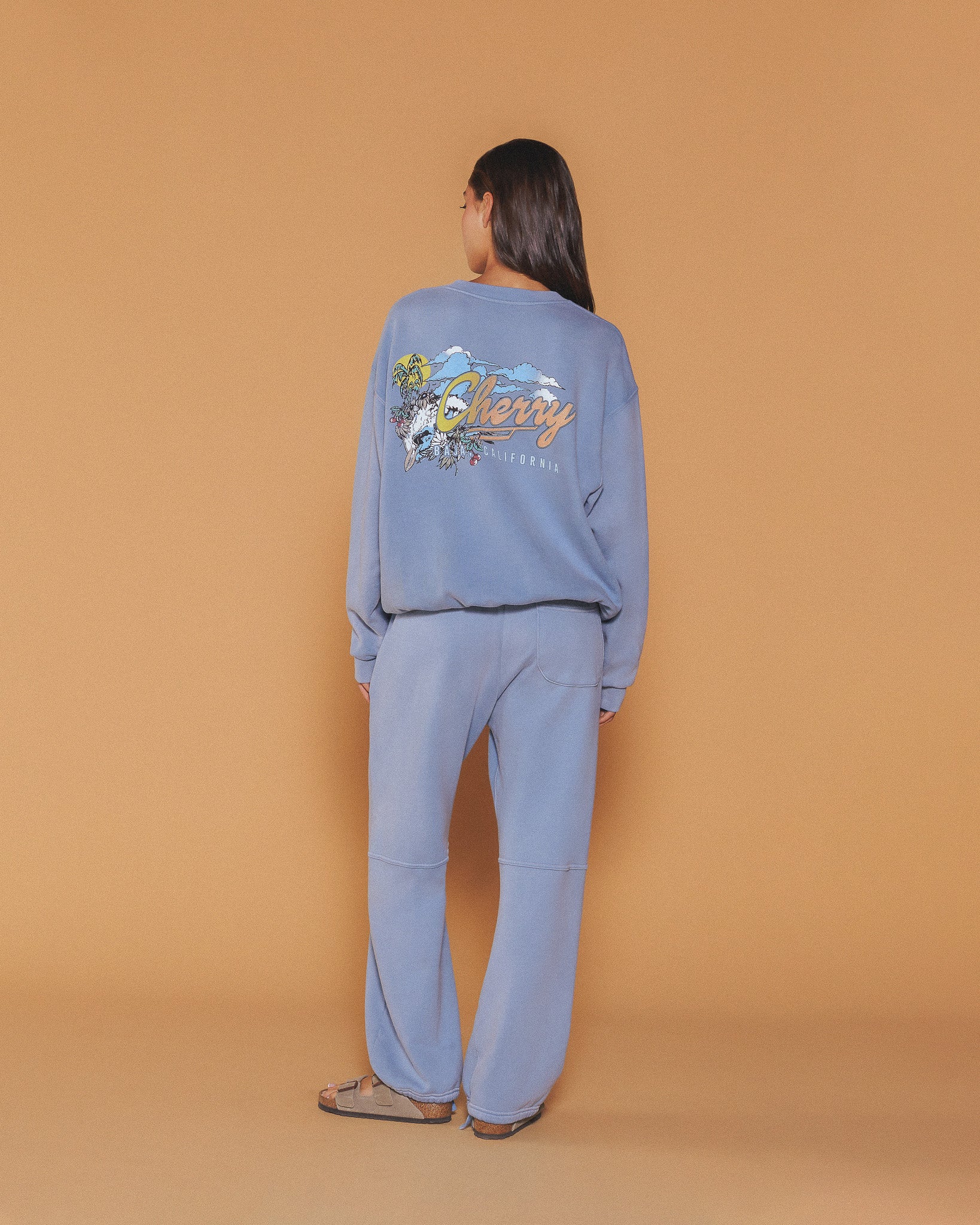 Logo Parachute Sweatpants (Pacific Blue) - Image 4