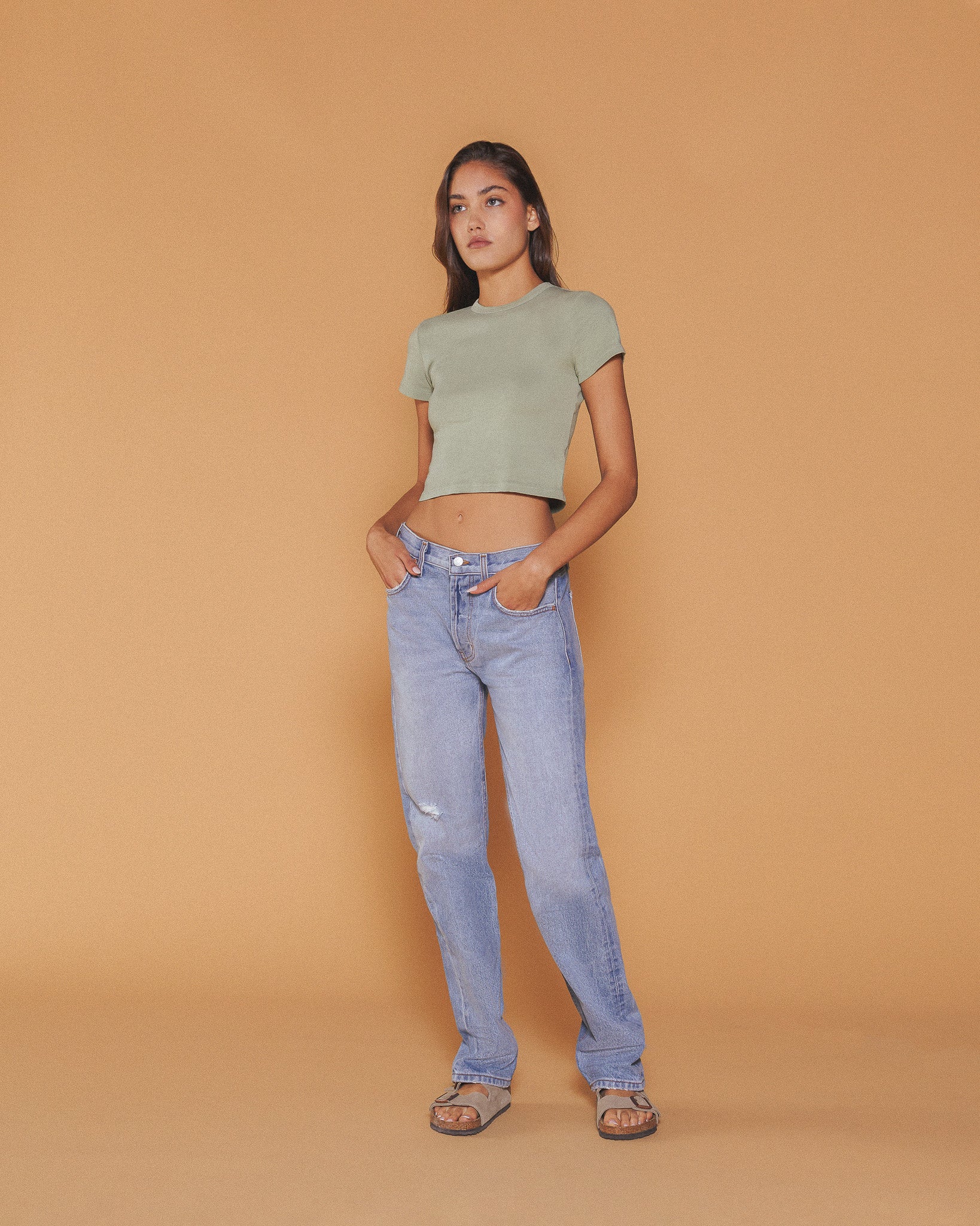 Basic Baby Tee (Sage) - Image 4