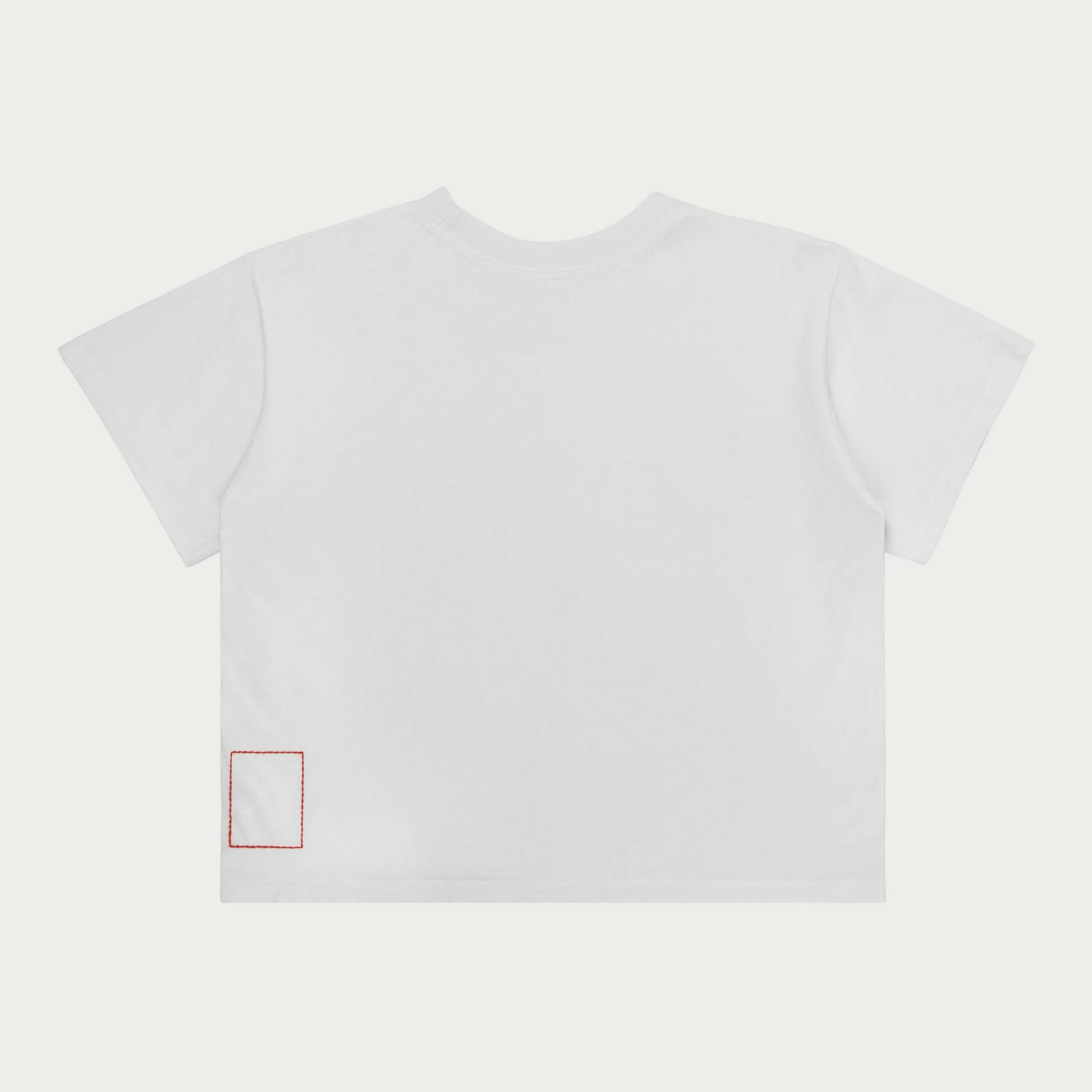 Basic Boxy Women's T-Shirt (White) - Image 3