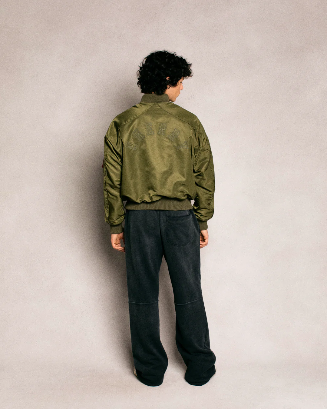 Basic Logo Parachute Sweatpants (Black) - Image 4