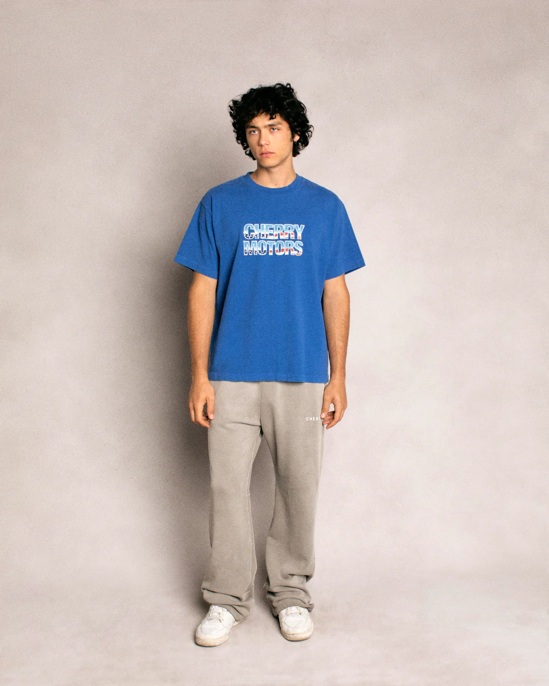 Basic Logo Parachute Sweatpants (Smoke) - Image 3