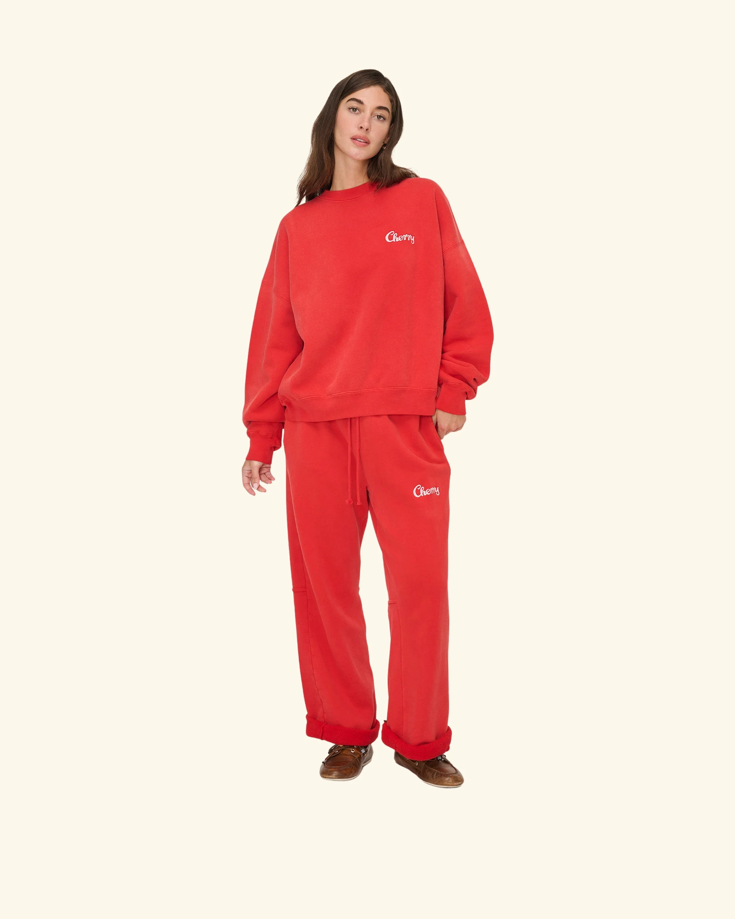 Best Quality Sweatpants (Sun Faded Red) - Image 3