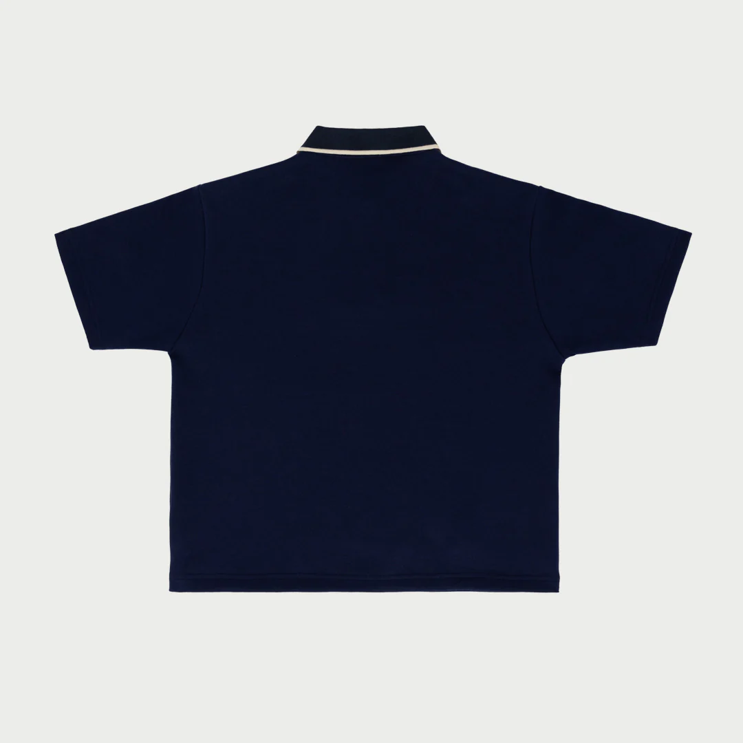 Boxy Polo (Navy) - Image 4