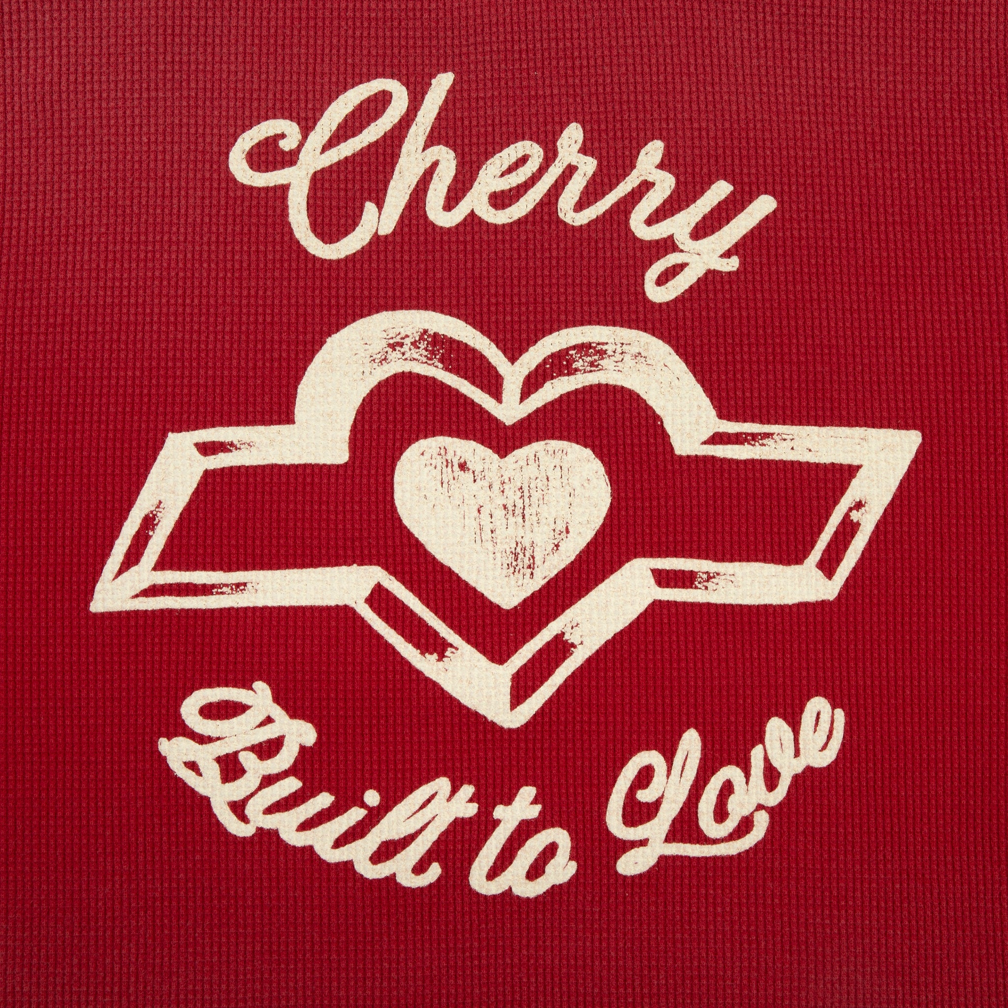 Built to Love Thermal Baby Tee (Red) - Image 4