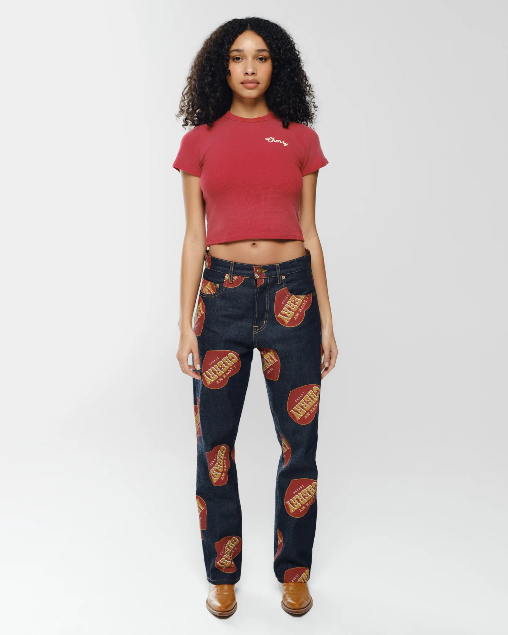 Built to Love Thermal Baby Tee (Red) - Image 5