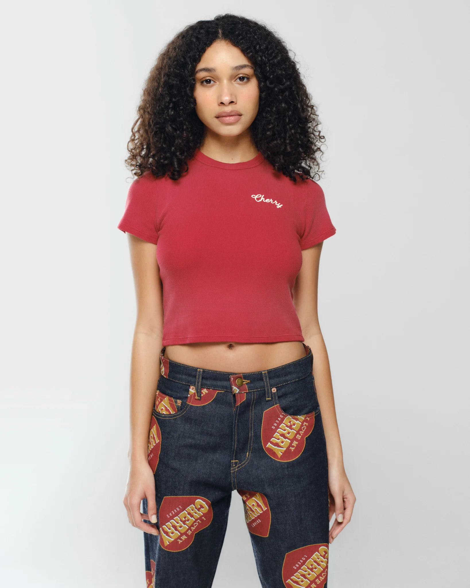 Built to Love Thermal Baby Tee (Red) - Image 6