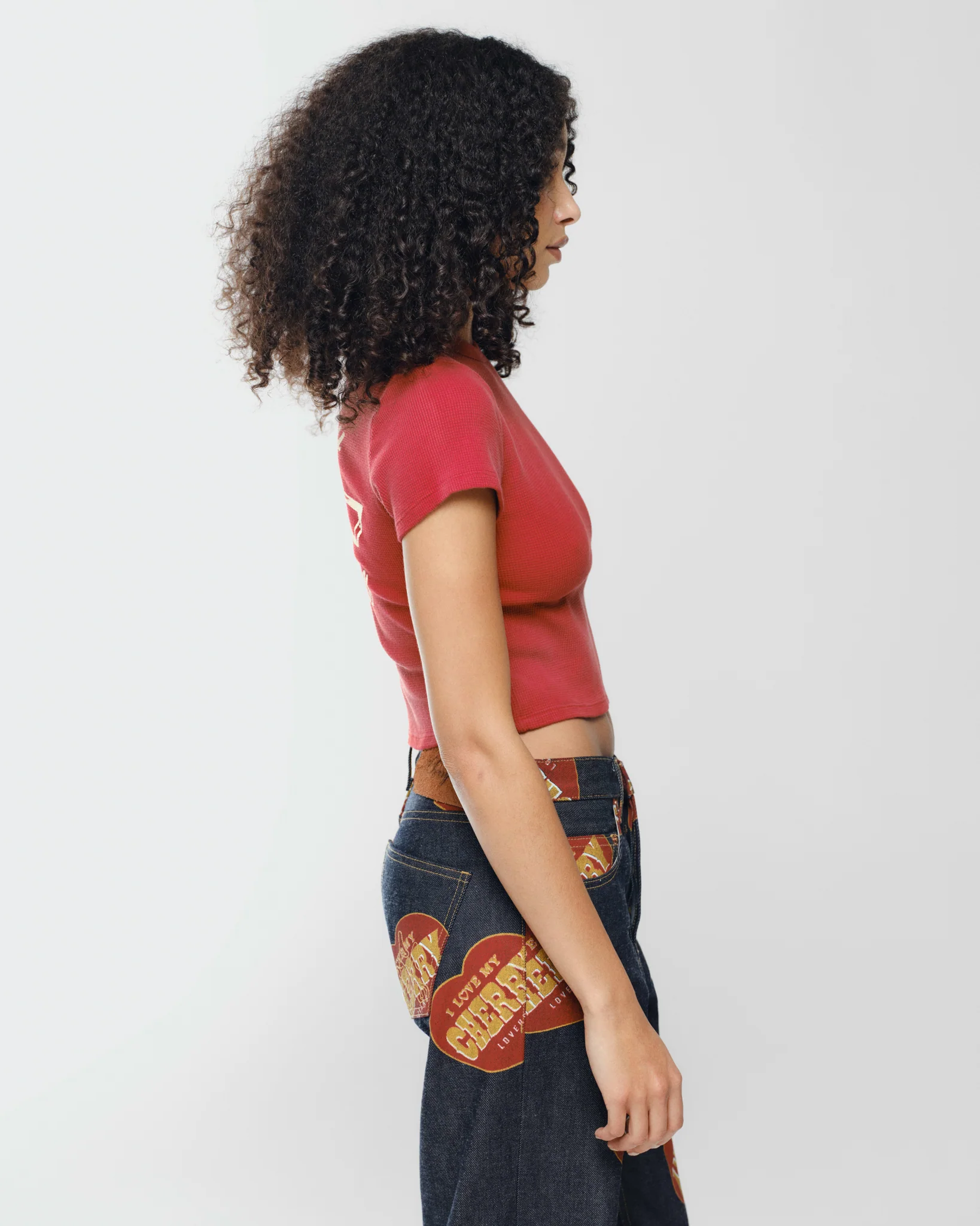 Built to Love Thermal Baby Tee (Red) - Image 7