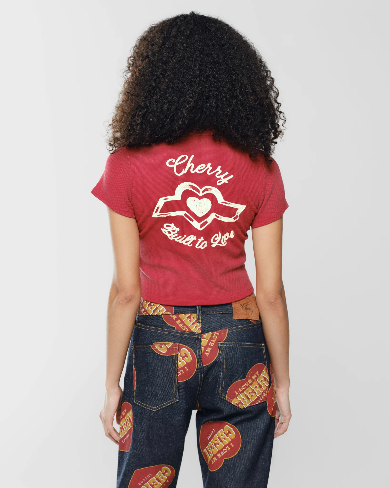 Built to Love Thermal Baby Tee (Red) - Image 8