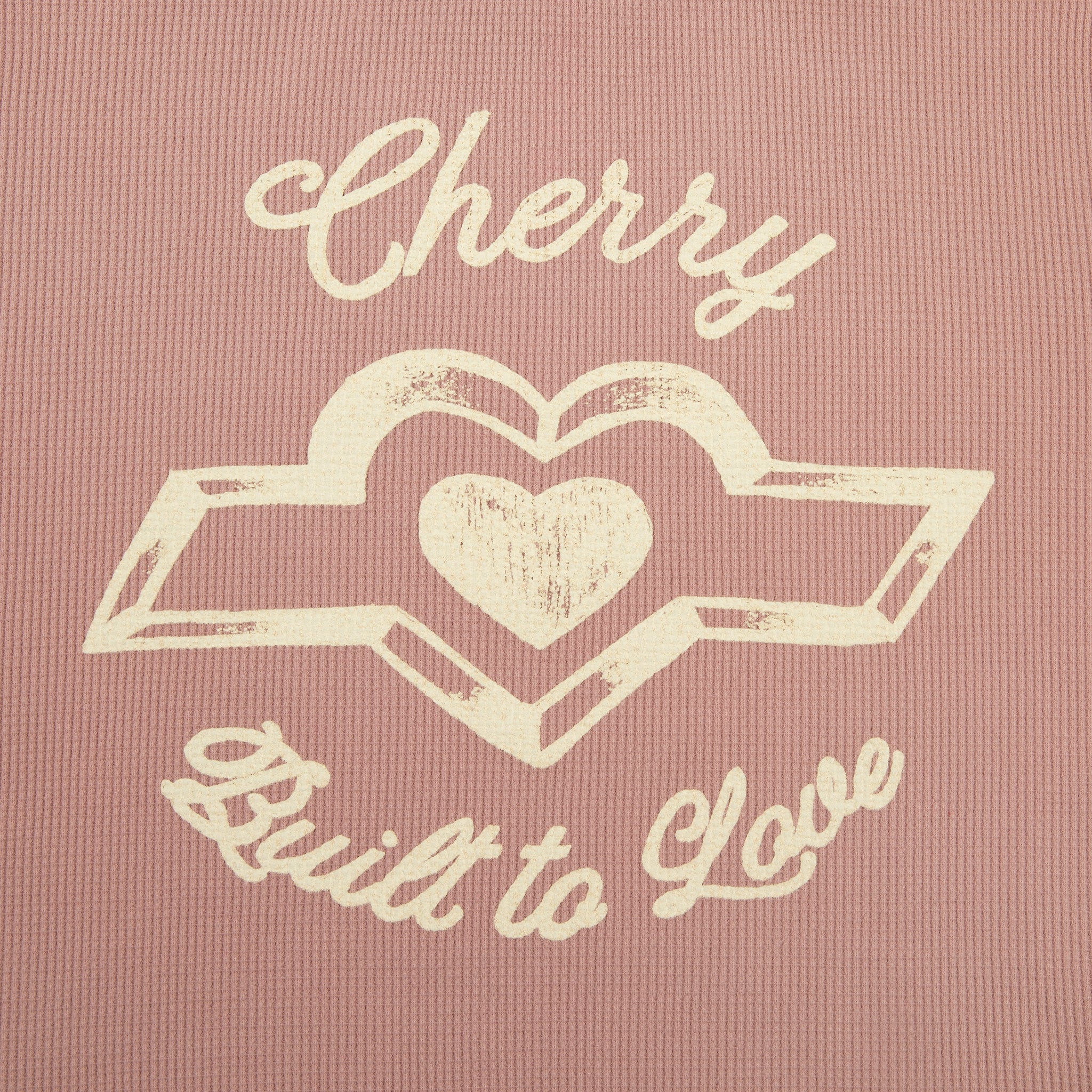 Built to Love Thermal Baby Tee (Rose) - Image 4