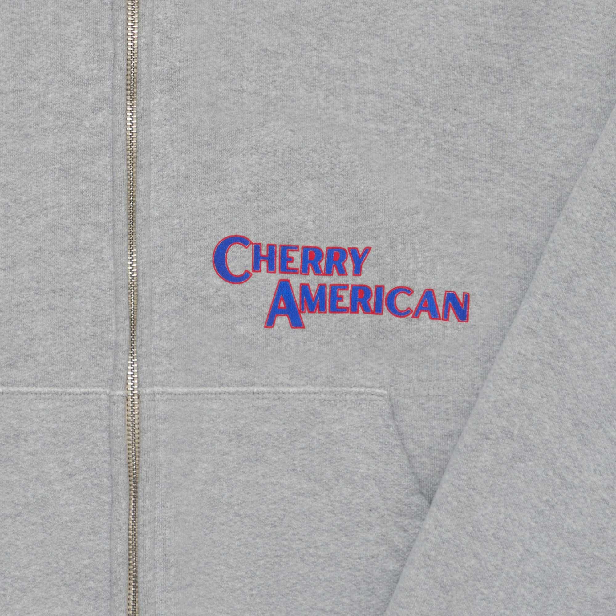 Thermal Zip Up Hoodie (Heather Grey) - Image 5