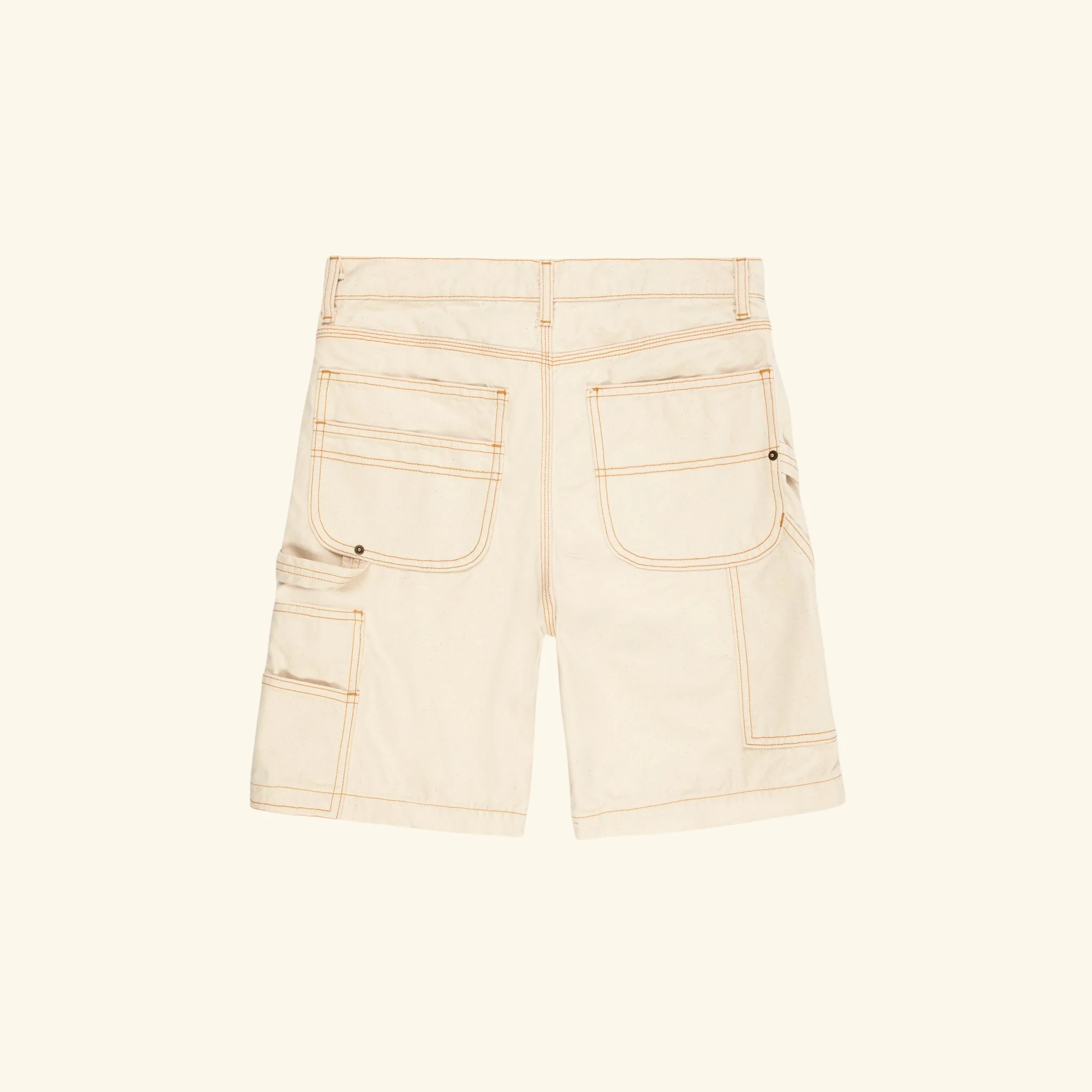 Wide Leg Carpenter Short (Ecru) - Image 2