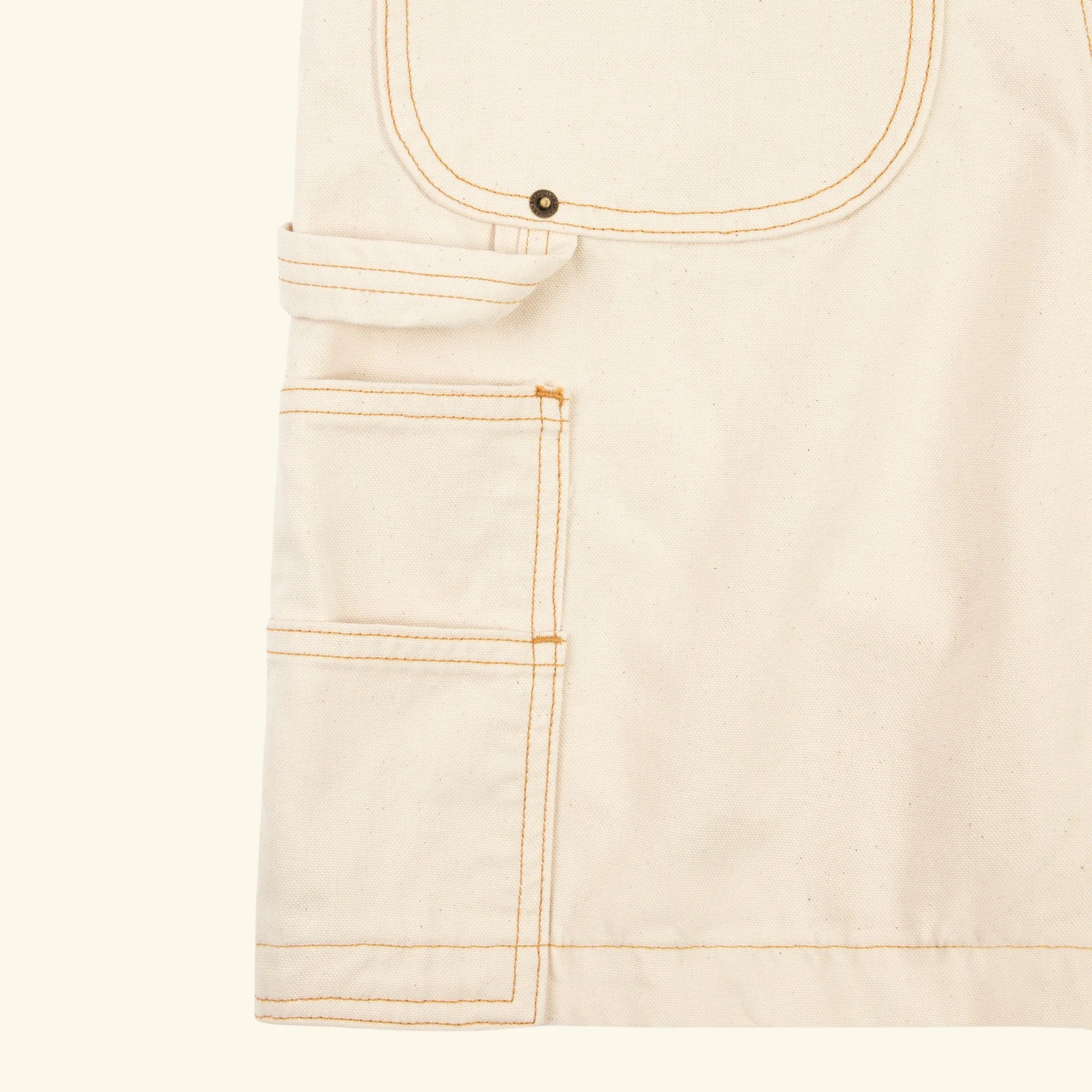 Wide Leg Carpenter Short (Ecru) - Image 4