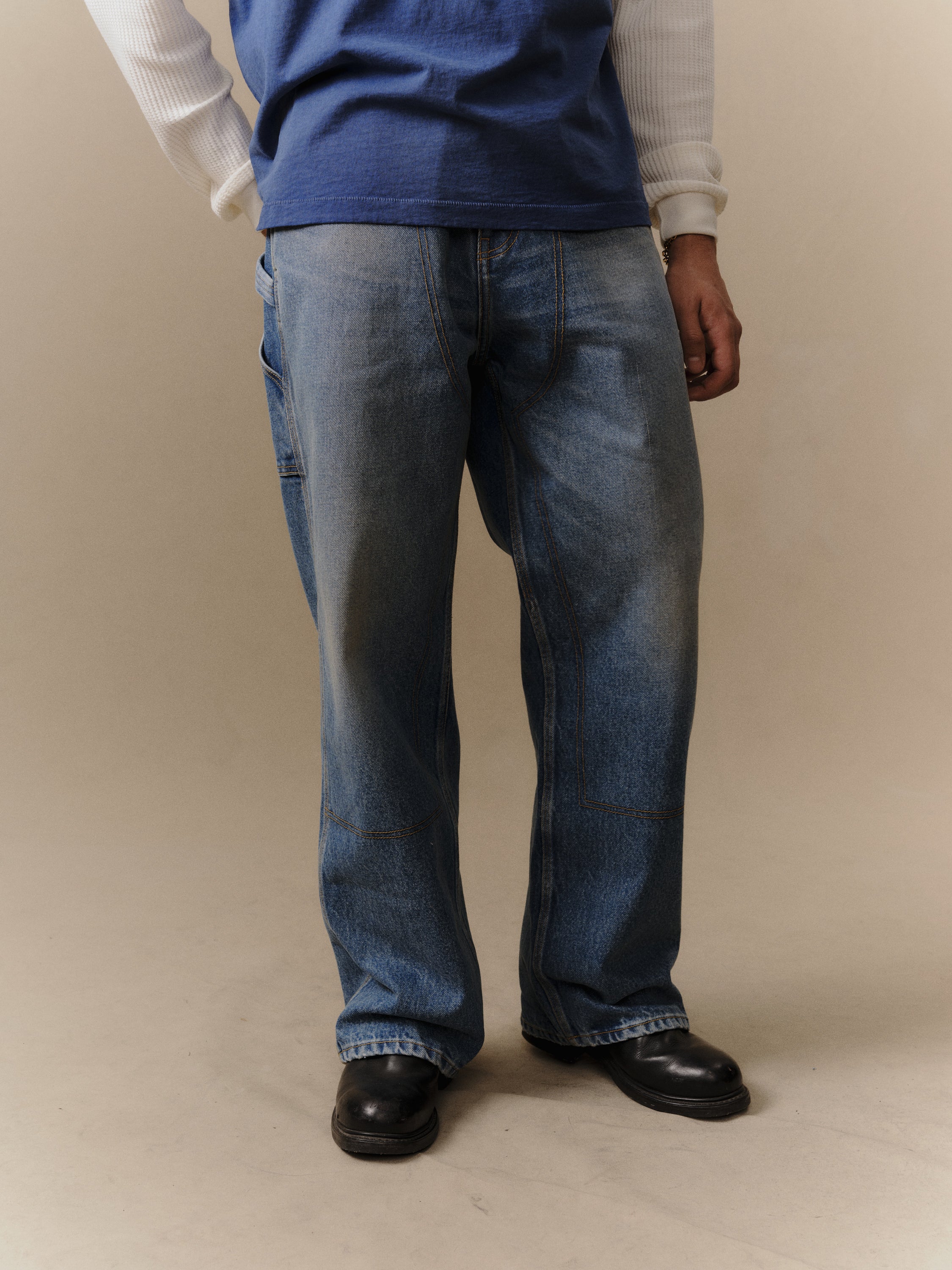 Denim Carpenter Pant (Medium Wash) - Image 2