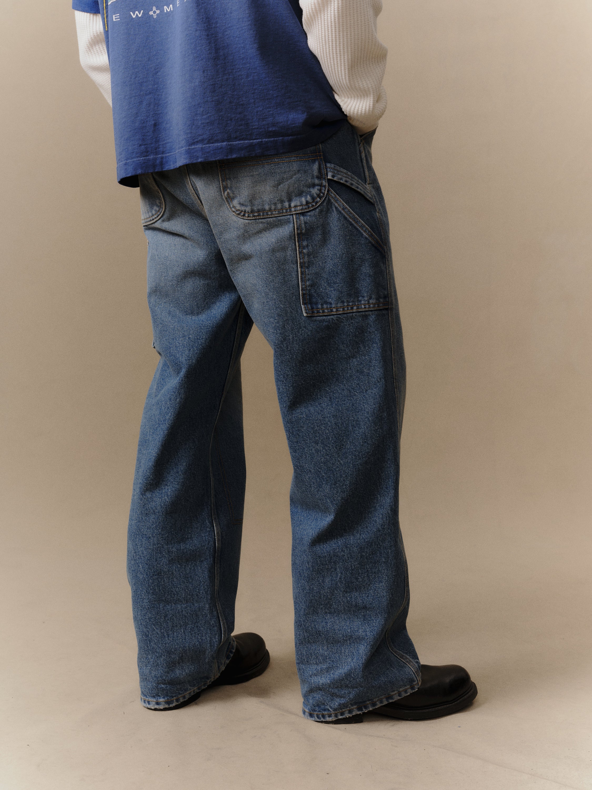 Denim Carpenter Pant (Medium Wash) - Image 3