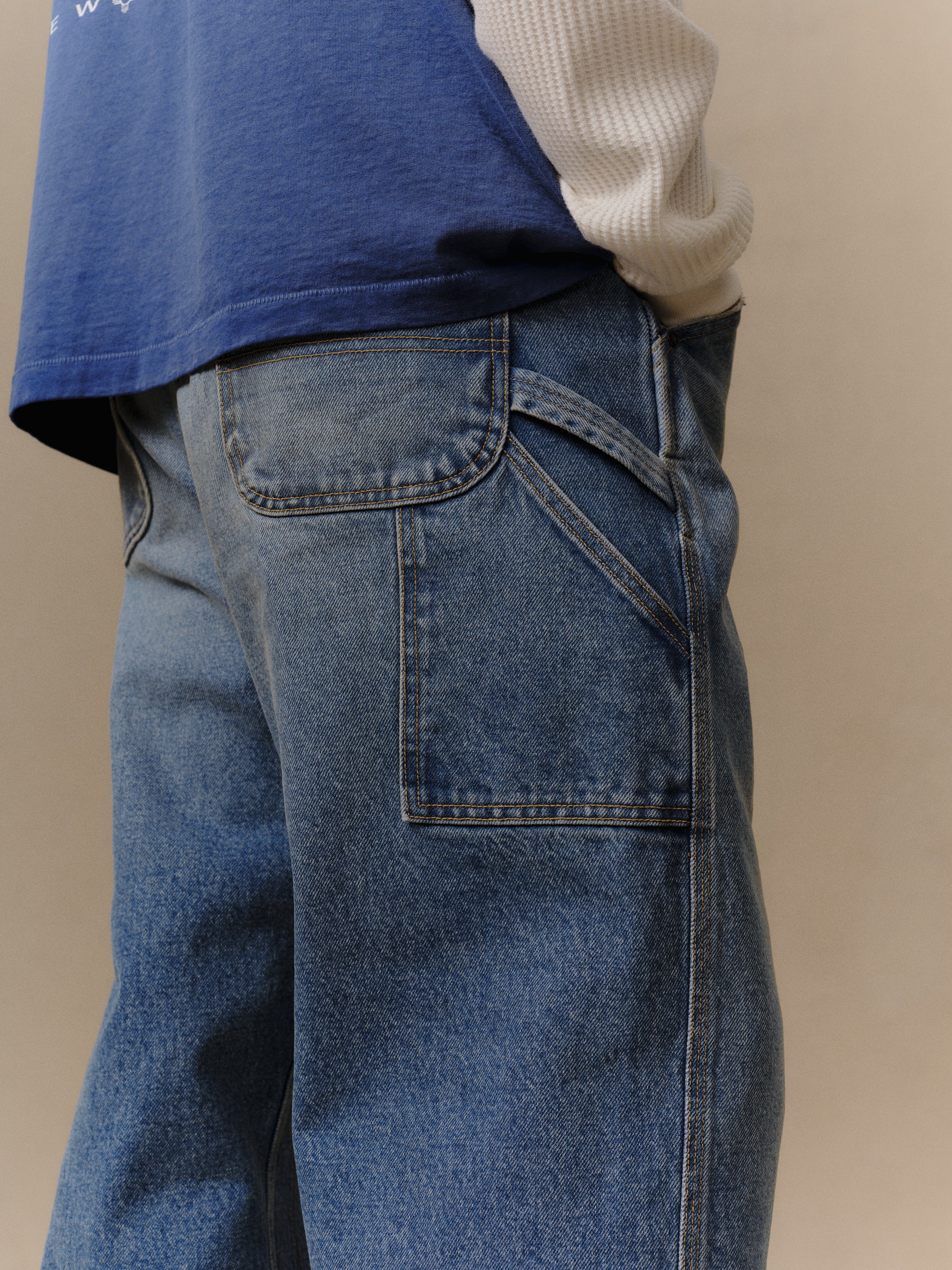 Denim Carpenter Pant (Medium Wash) - Image 4