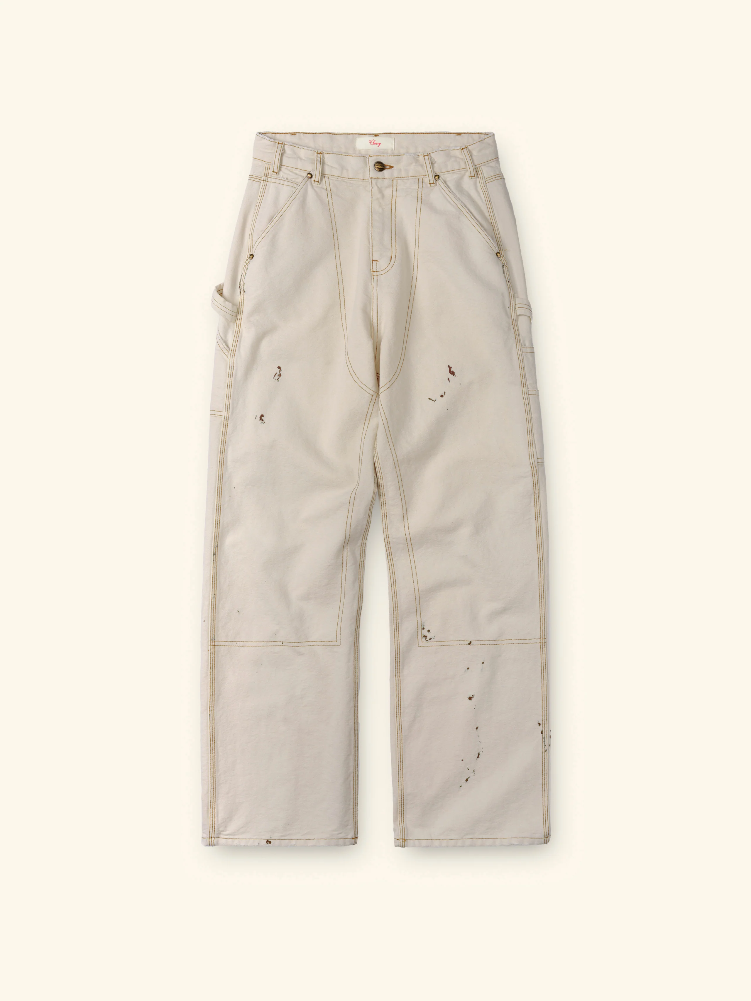 Canvas Carpenter Pant (Vintage White)