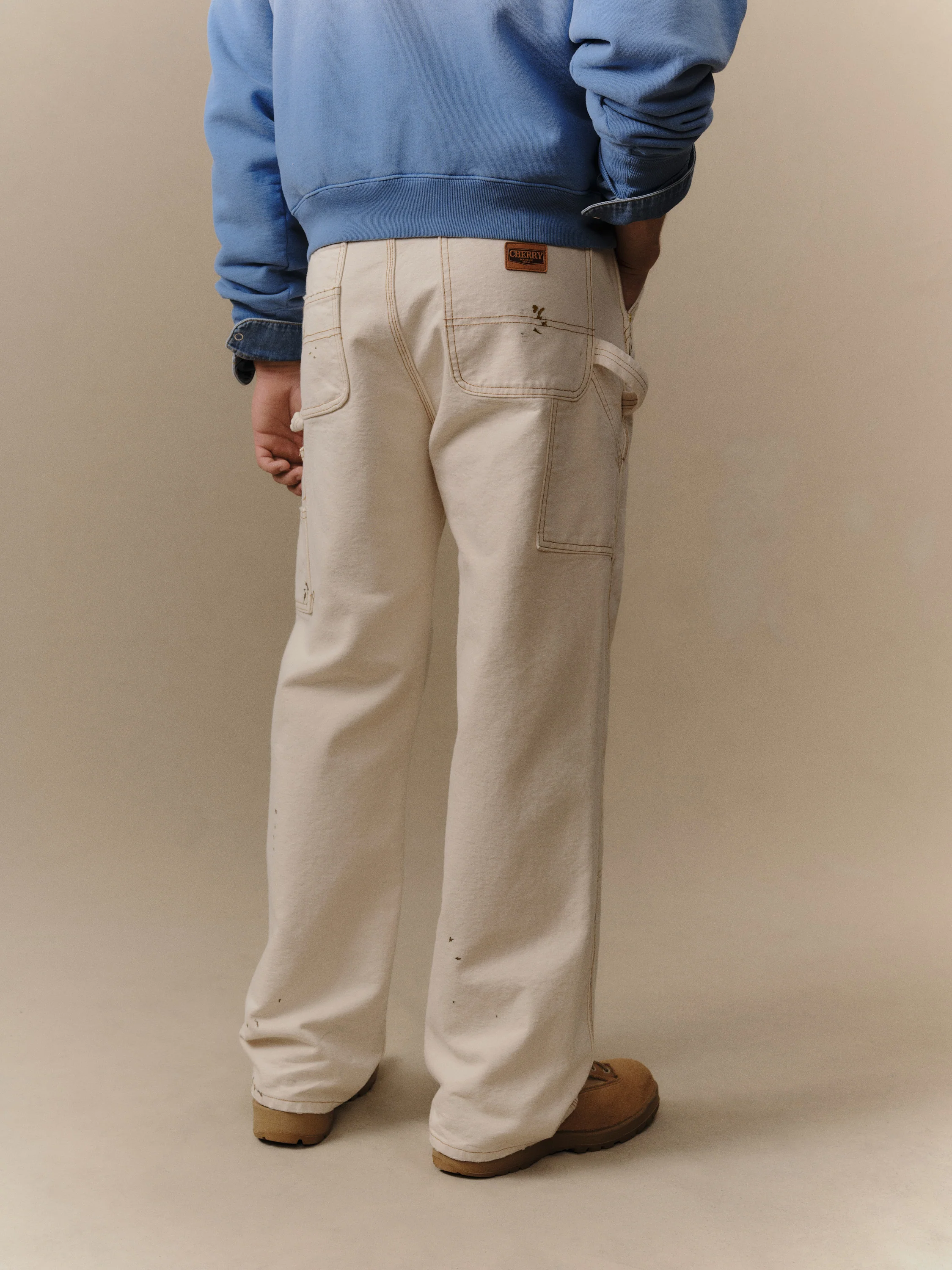 Canvas Carpenter Pant (Vintage White) - Image 3