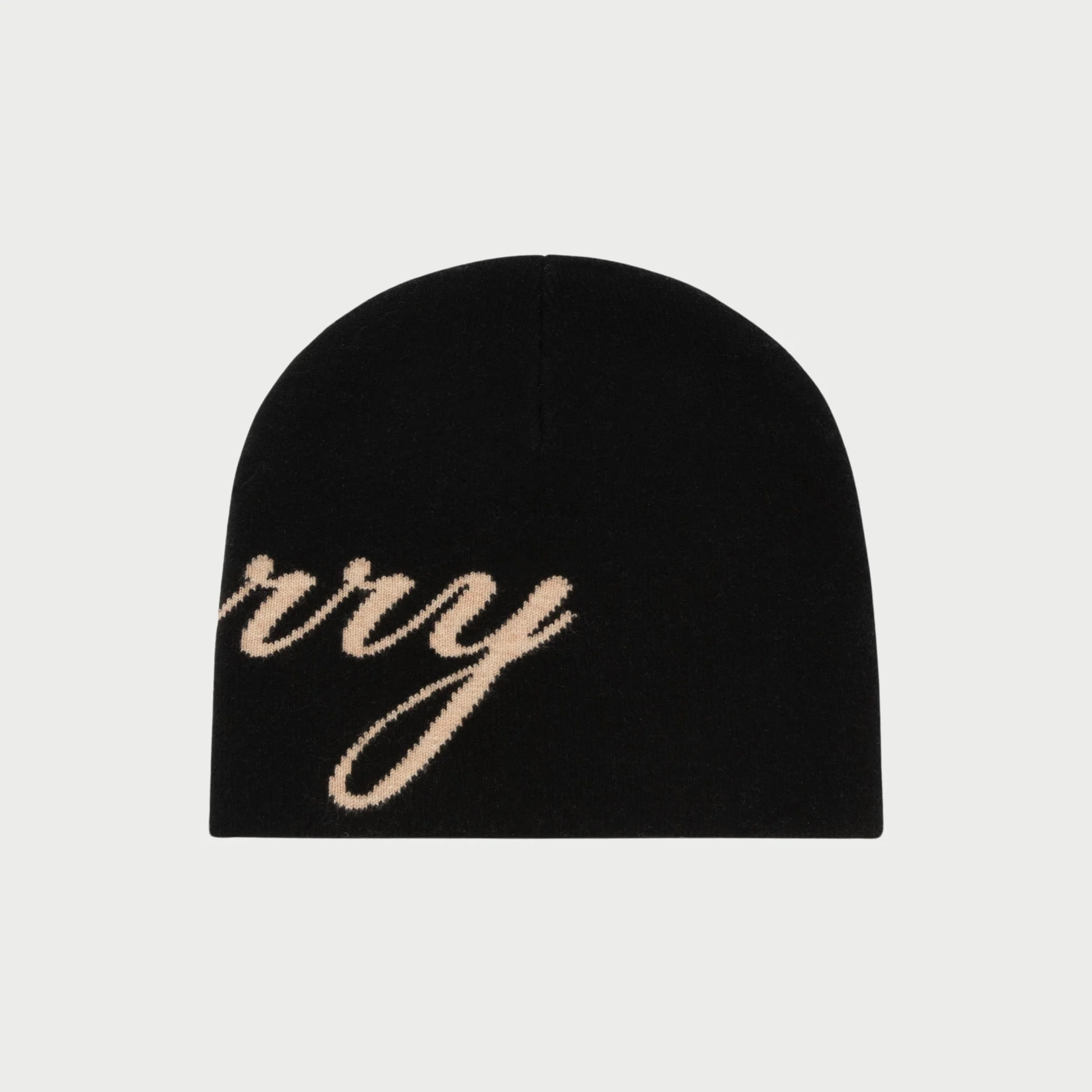 Cashmere Skull Cap Beanie (Black) - Image 2