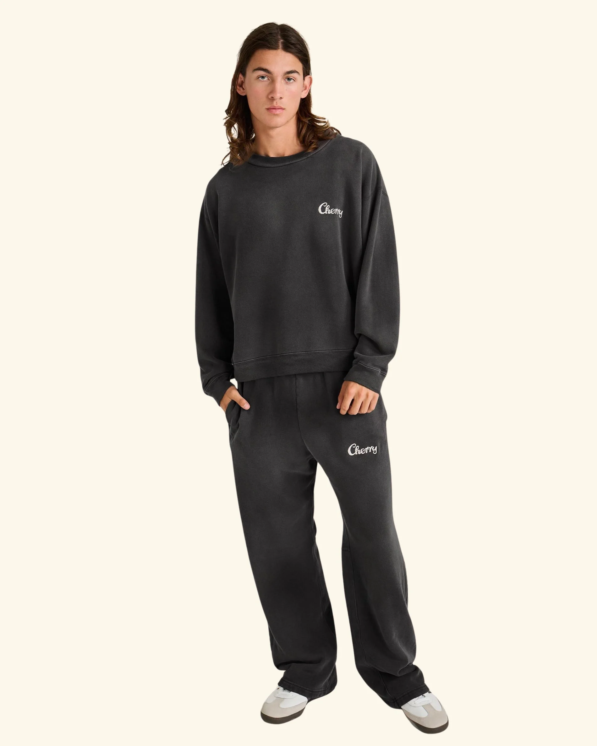 Chainstitch Logo Crewneck (Vintage Black) - Image 2