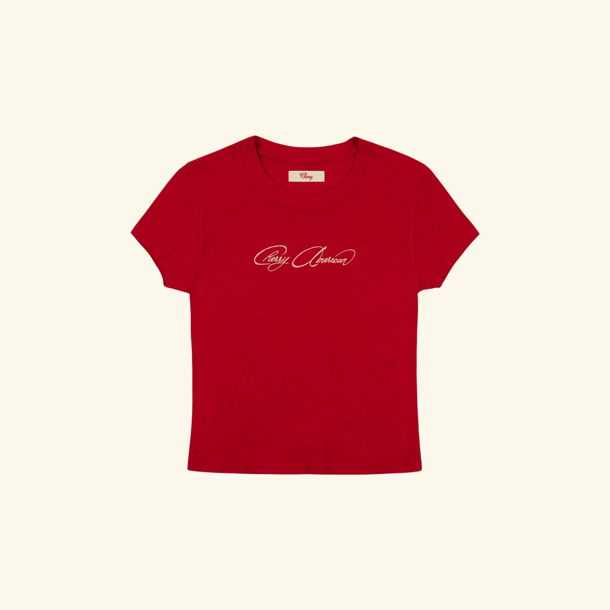 Cherry American Baby Tee (Red)