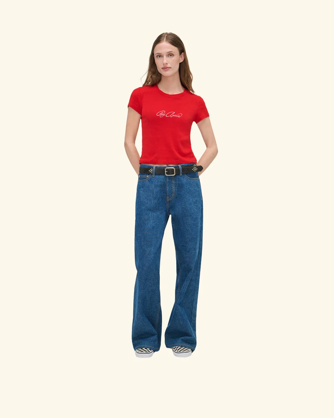 Cherry American Baby Tee (Red) - Image 4