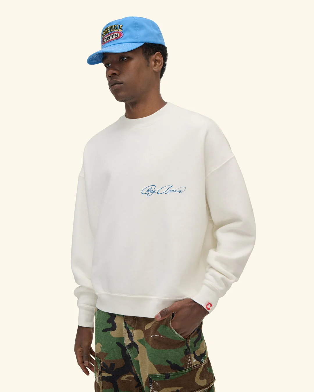 Cherry American Crewneck (Vintage White) - Image 4