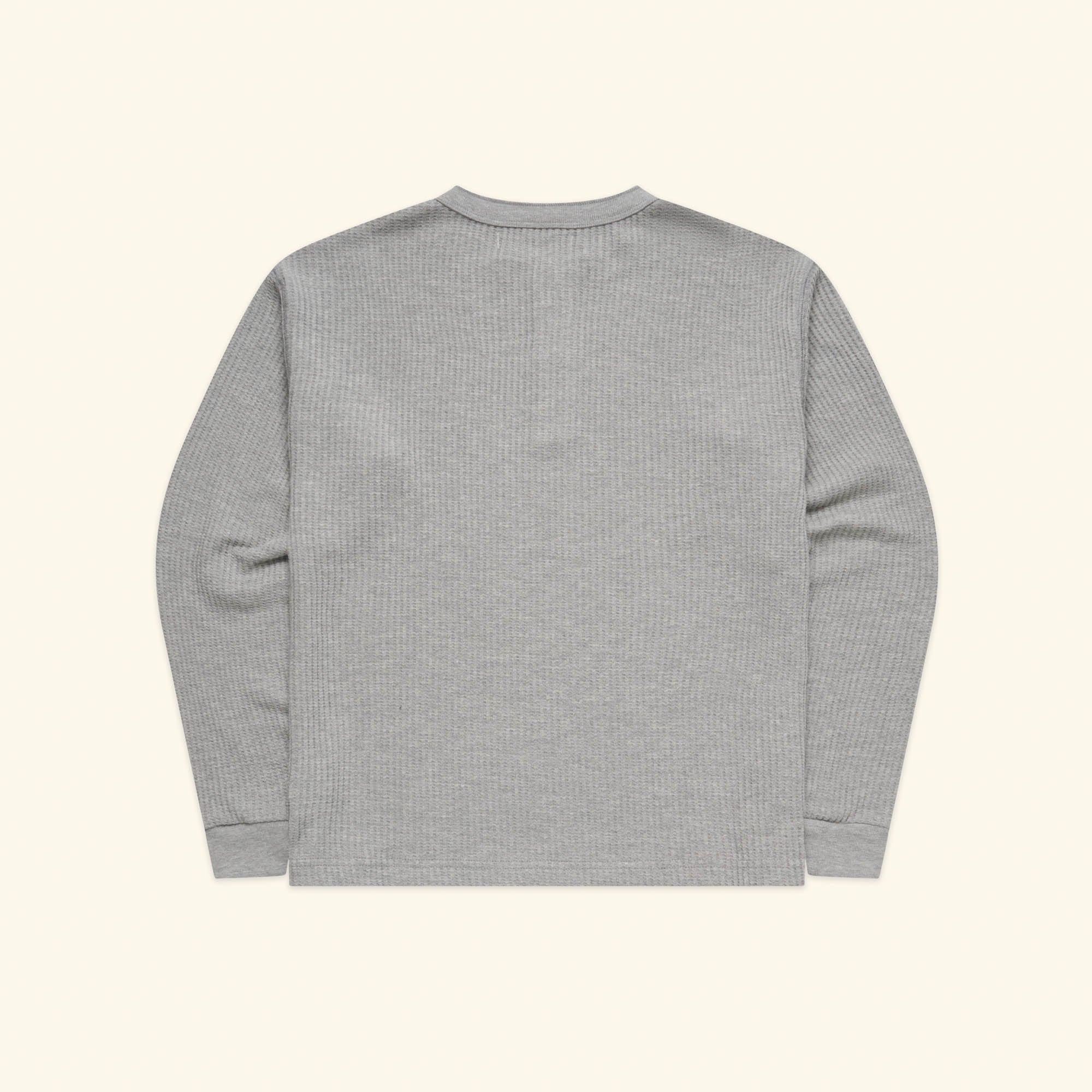 Chevron Classic Henley Thermal (Heather Grey) - Image 3