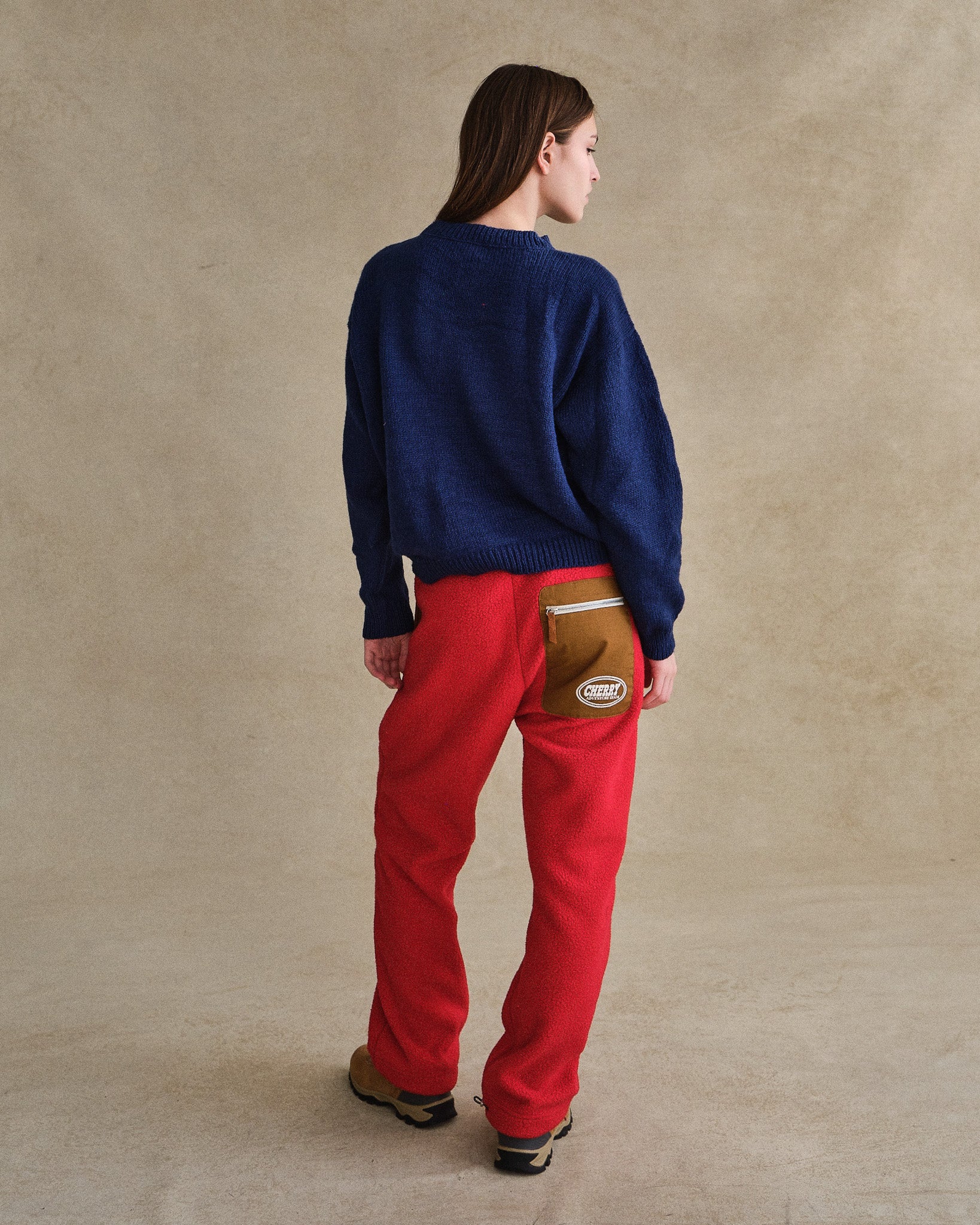 Cherry Flag Knit Crewneck (Navy) - Image 6