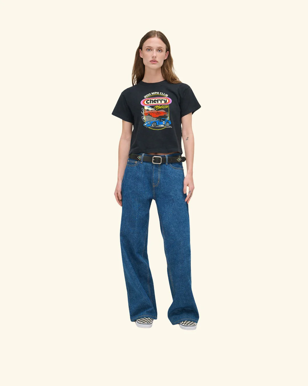 Cherry Motors Women's Boxy Tee (Vintage Black) - Image 3