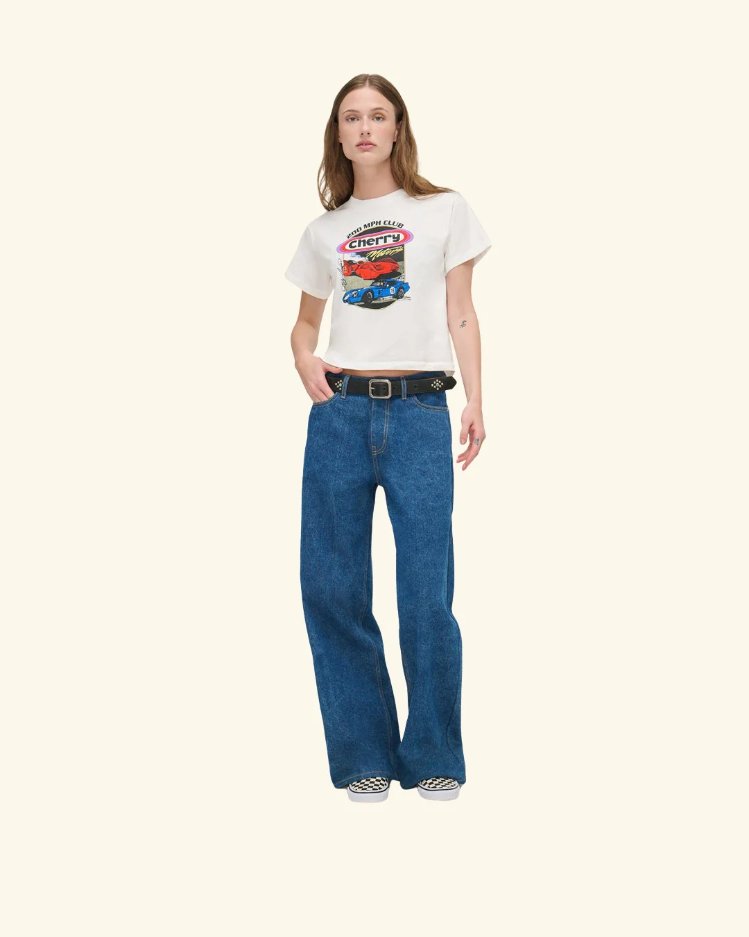 Cherry Motors Women's Boxy Tee (Vintage White) - Image 3